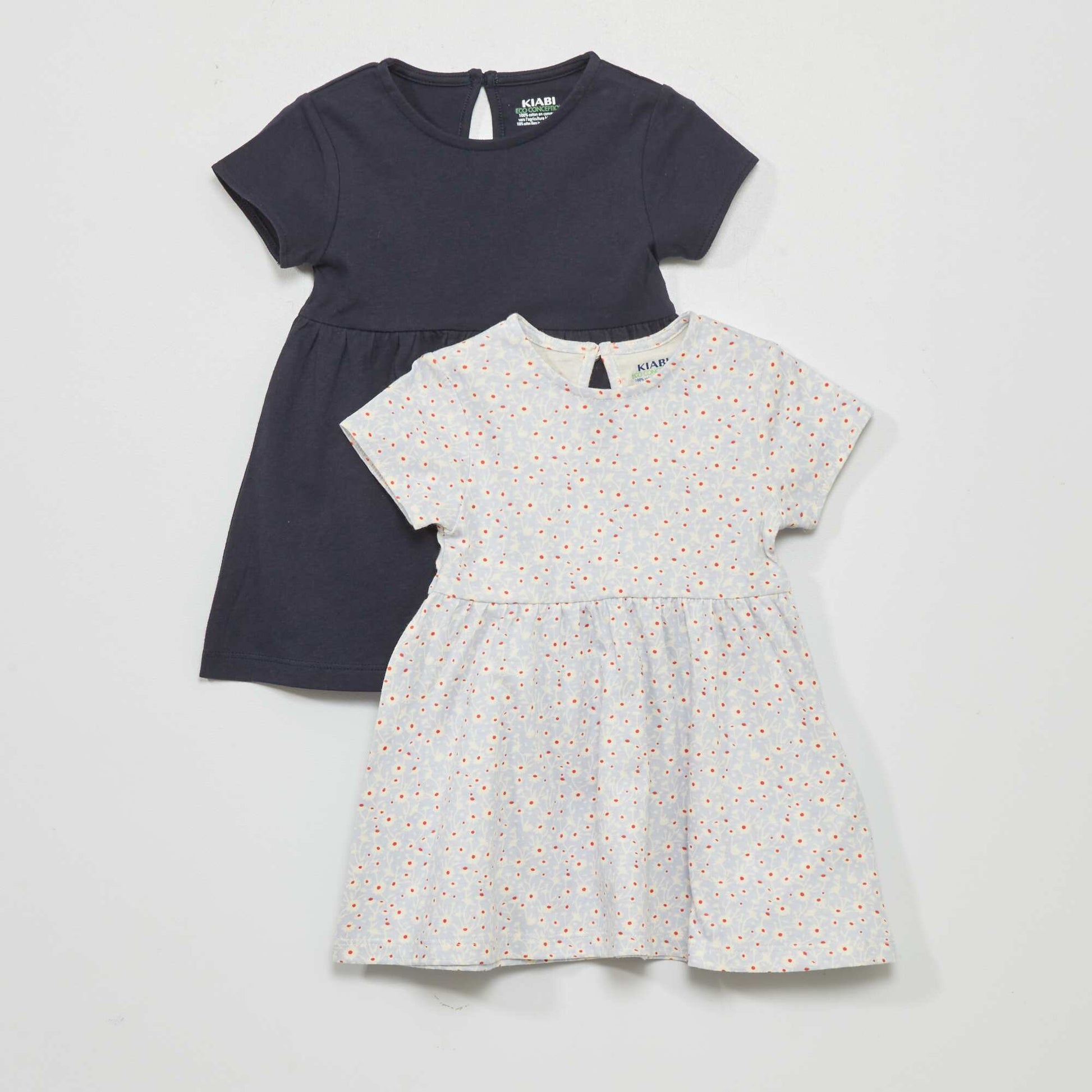 Pack of 2 jersey dresses BLUE