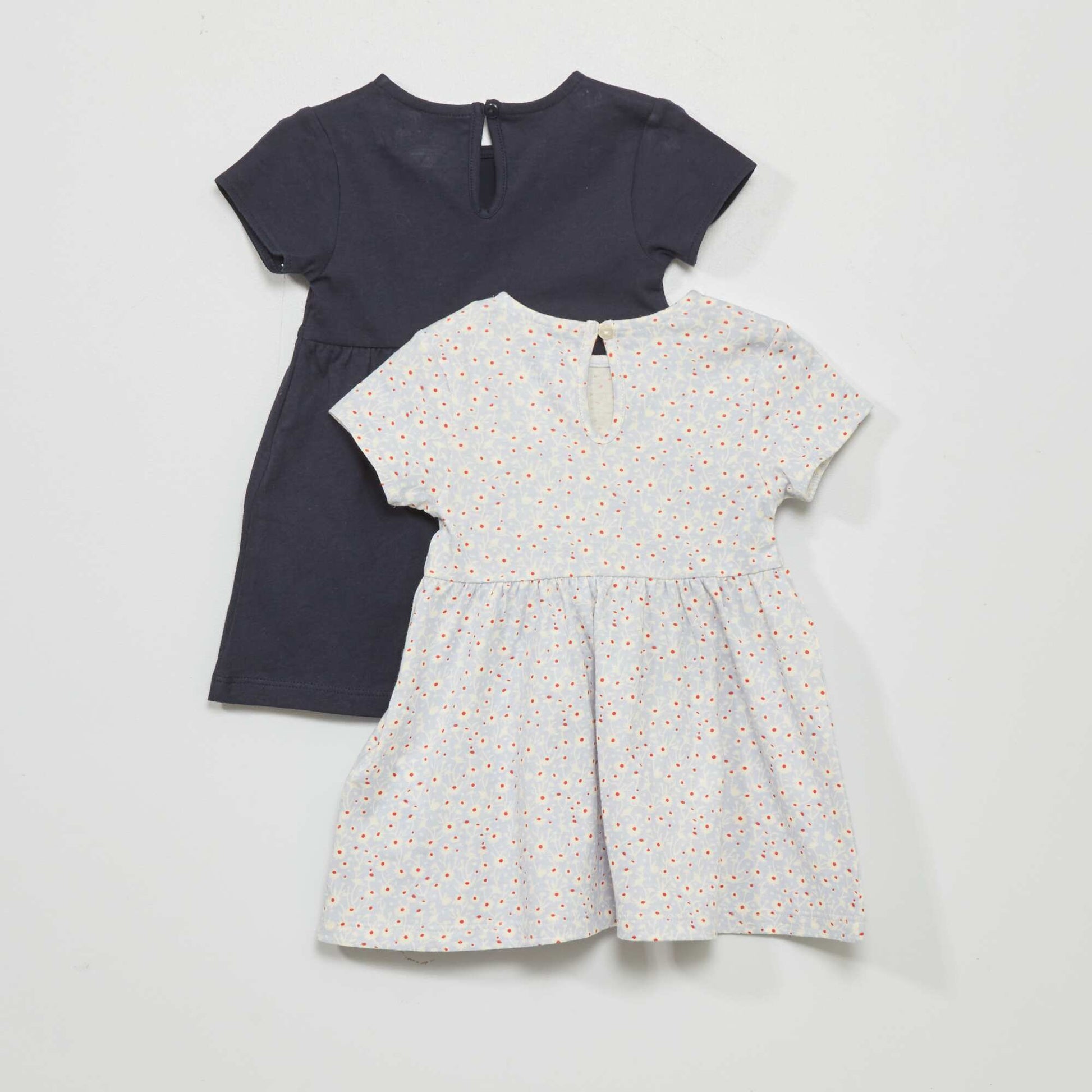 Pack of 2 jersey dresses BLUE
