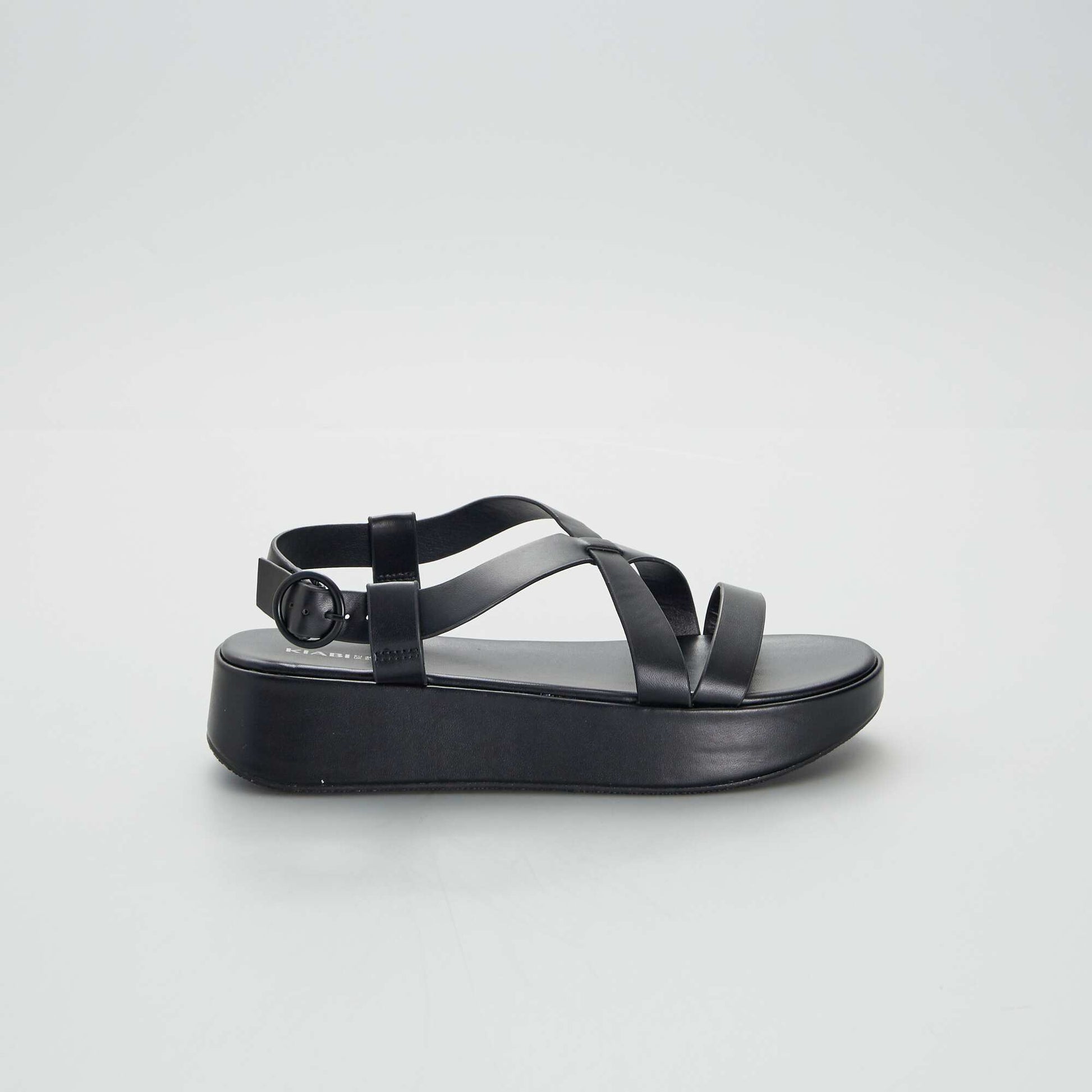 Sandals with chunky soles BLACK