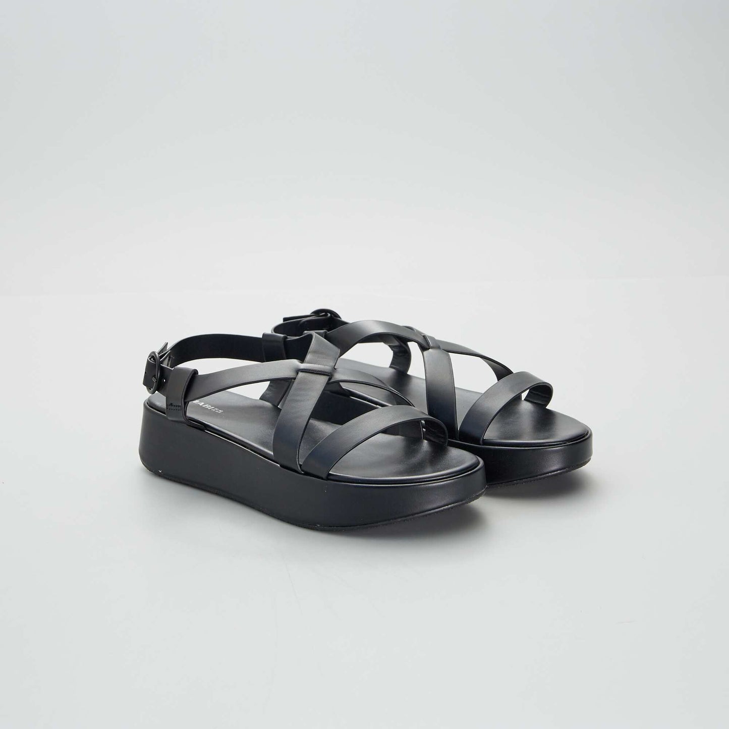 Sandals with chunky soles BLACK