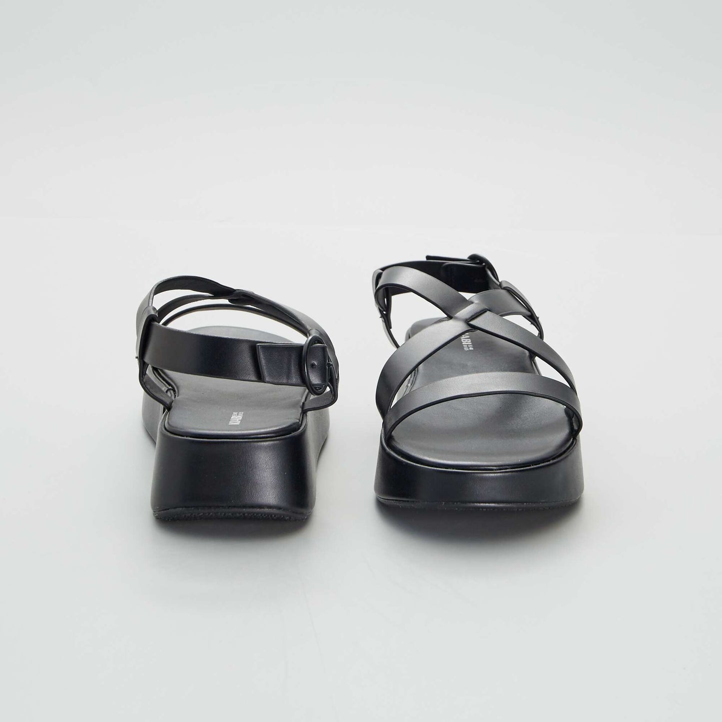 Sandals with chunky soles BLACK