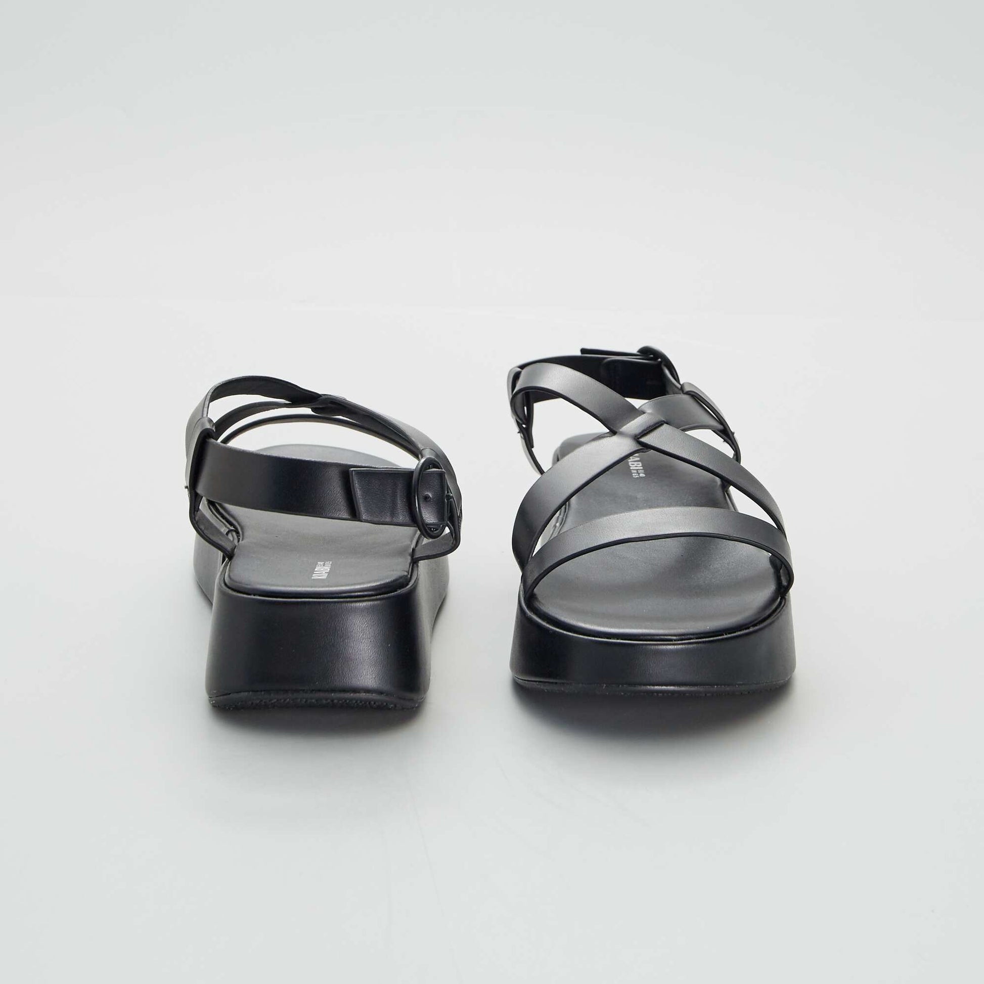 Sandals with chunky soles BLACK