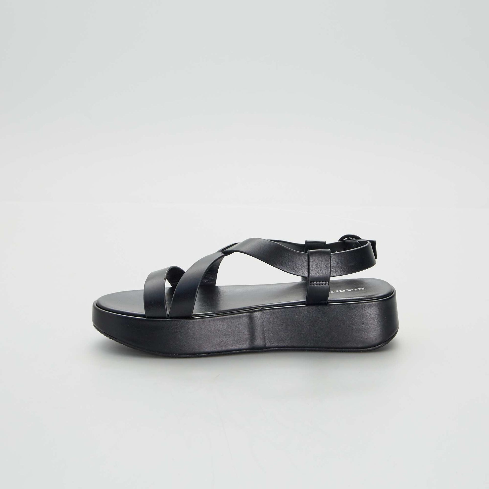 Sandals with chunky soles BLACK
