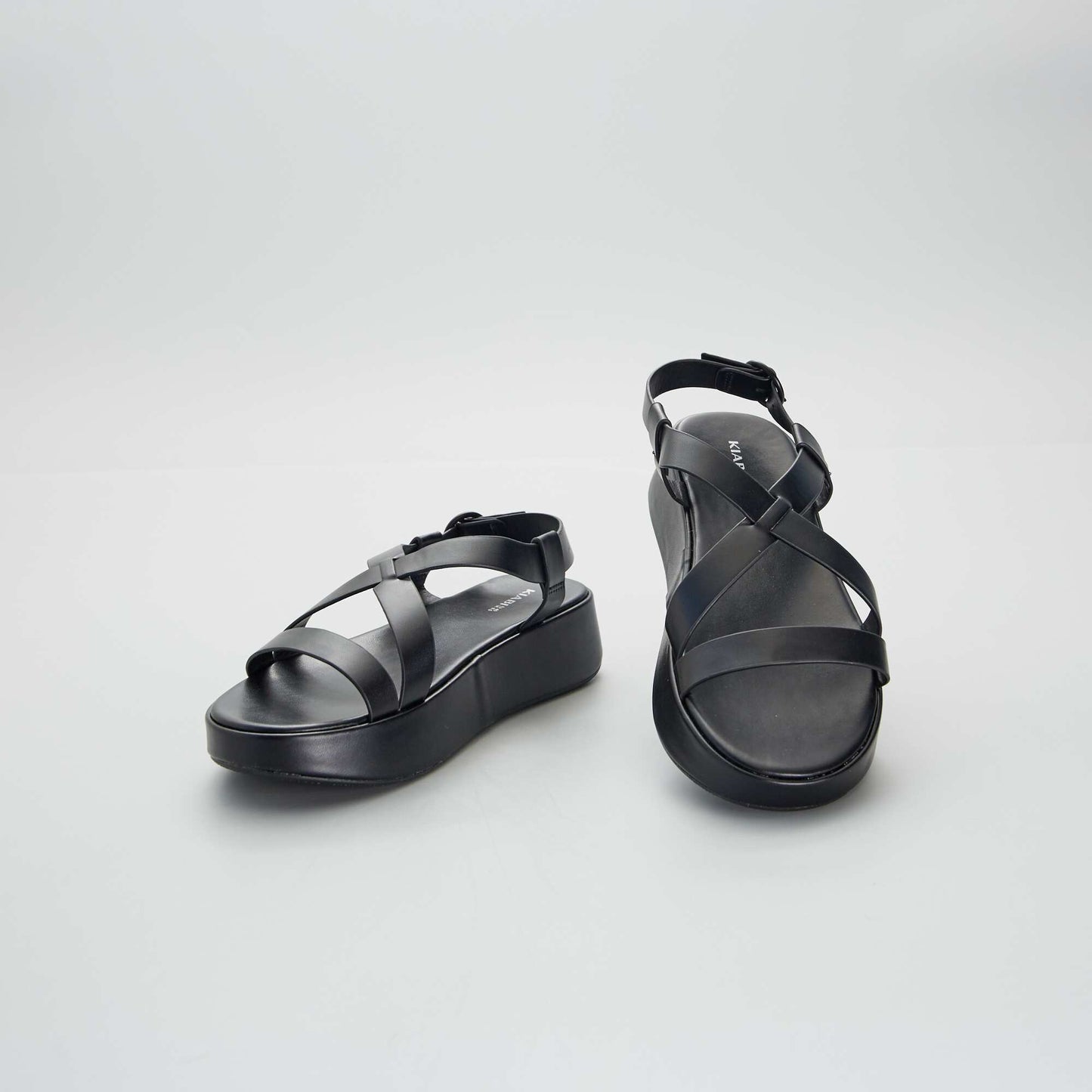 Sandals with chunky soles BLACK