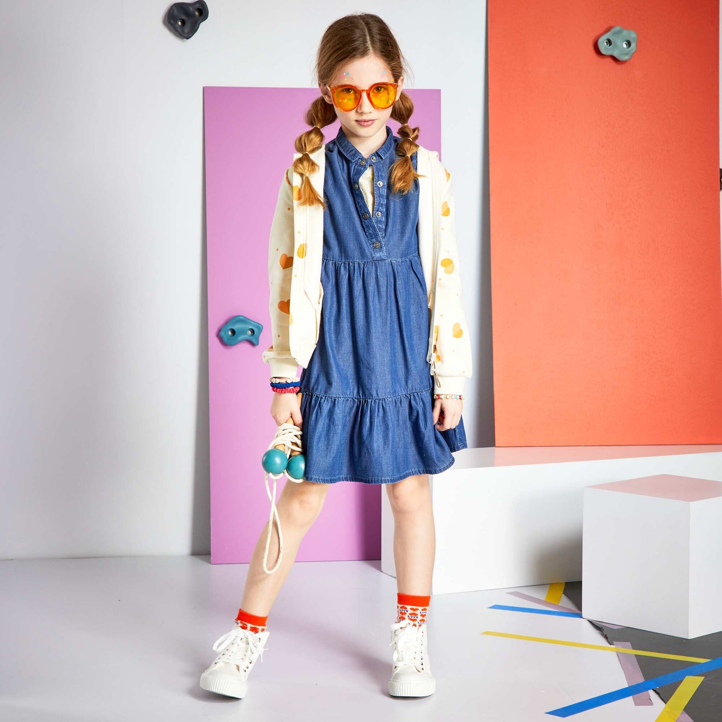Tiered dress BLUE