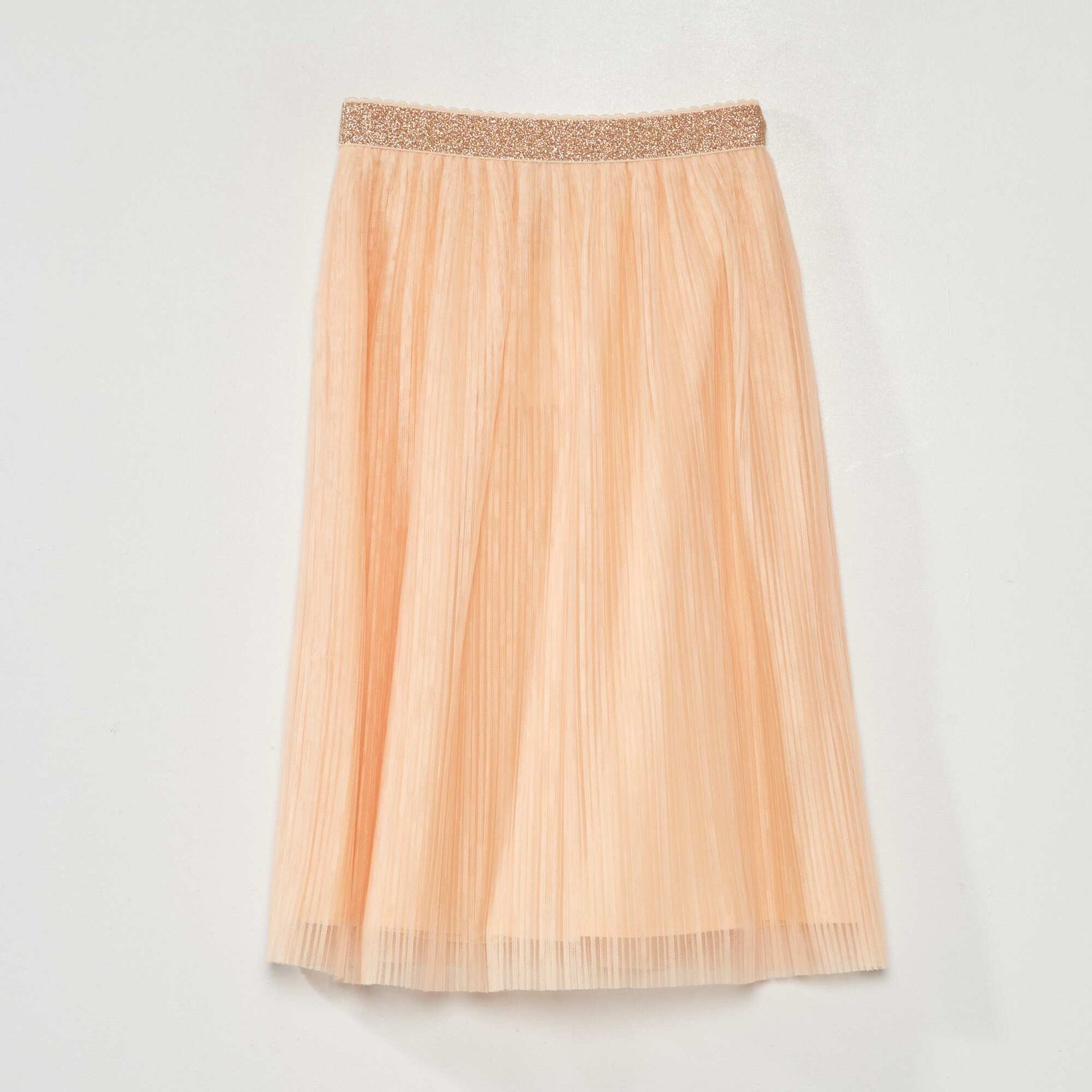 Tulle midi skirt ORANGE