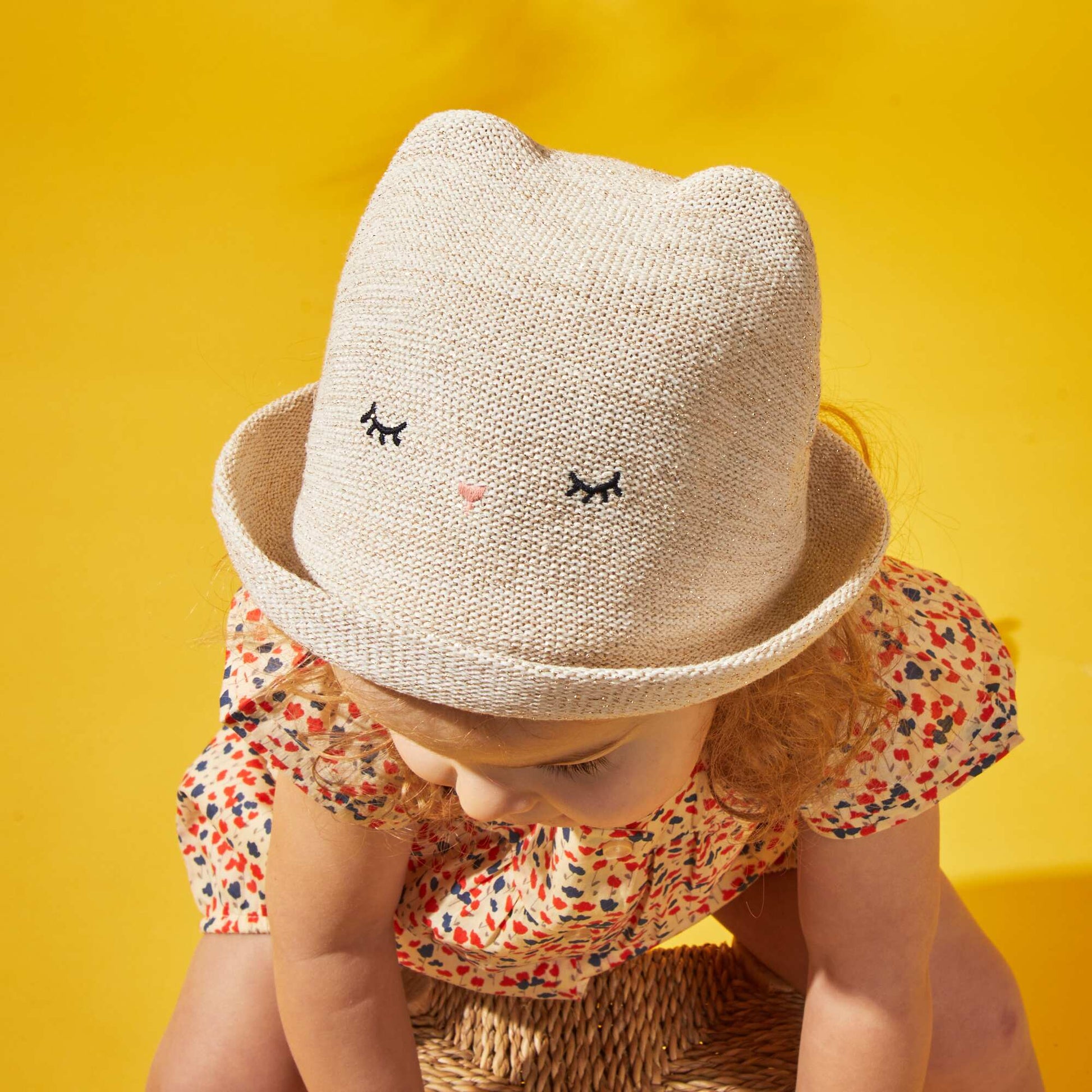 Soft straw hat BEIGE