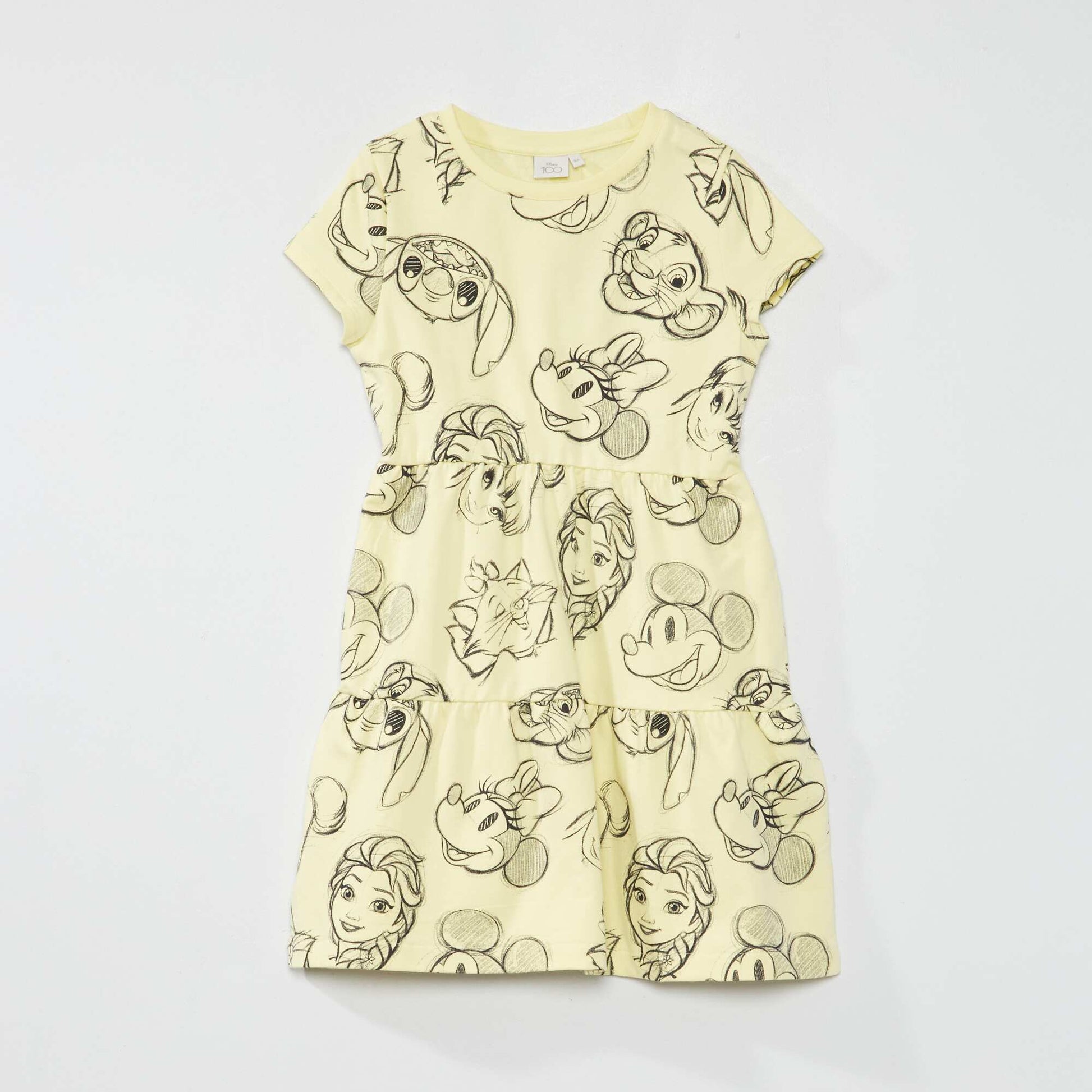 Disney printed dress YELLOW