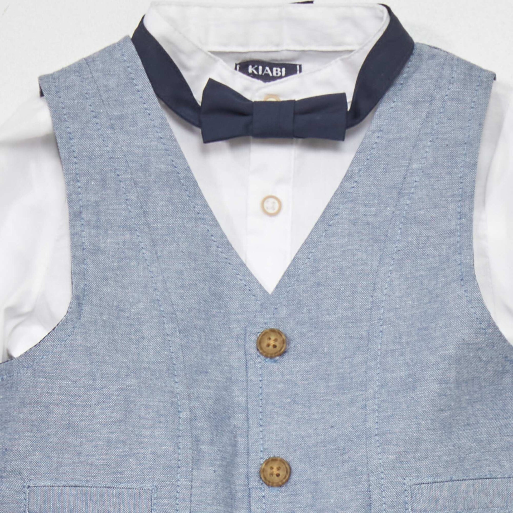 Shirt + trousers + waistcoat set BLUE
