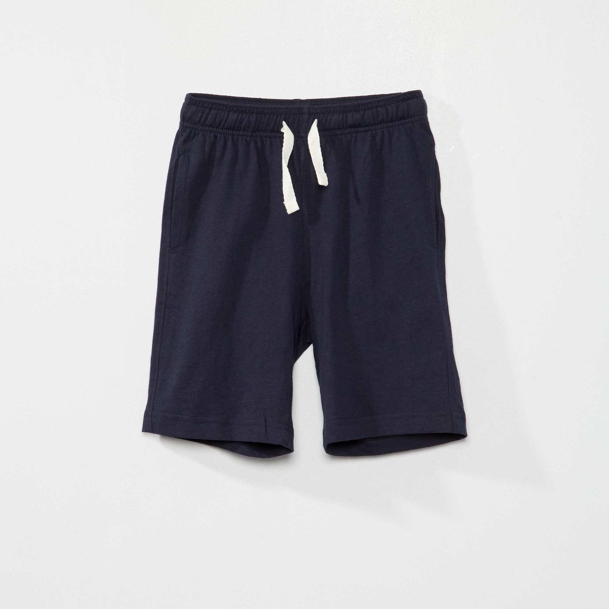 Pack of jersey Bermuda shorts - Pack of 2 BLUE