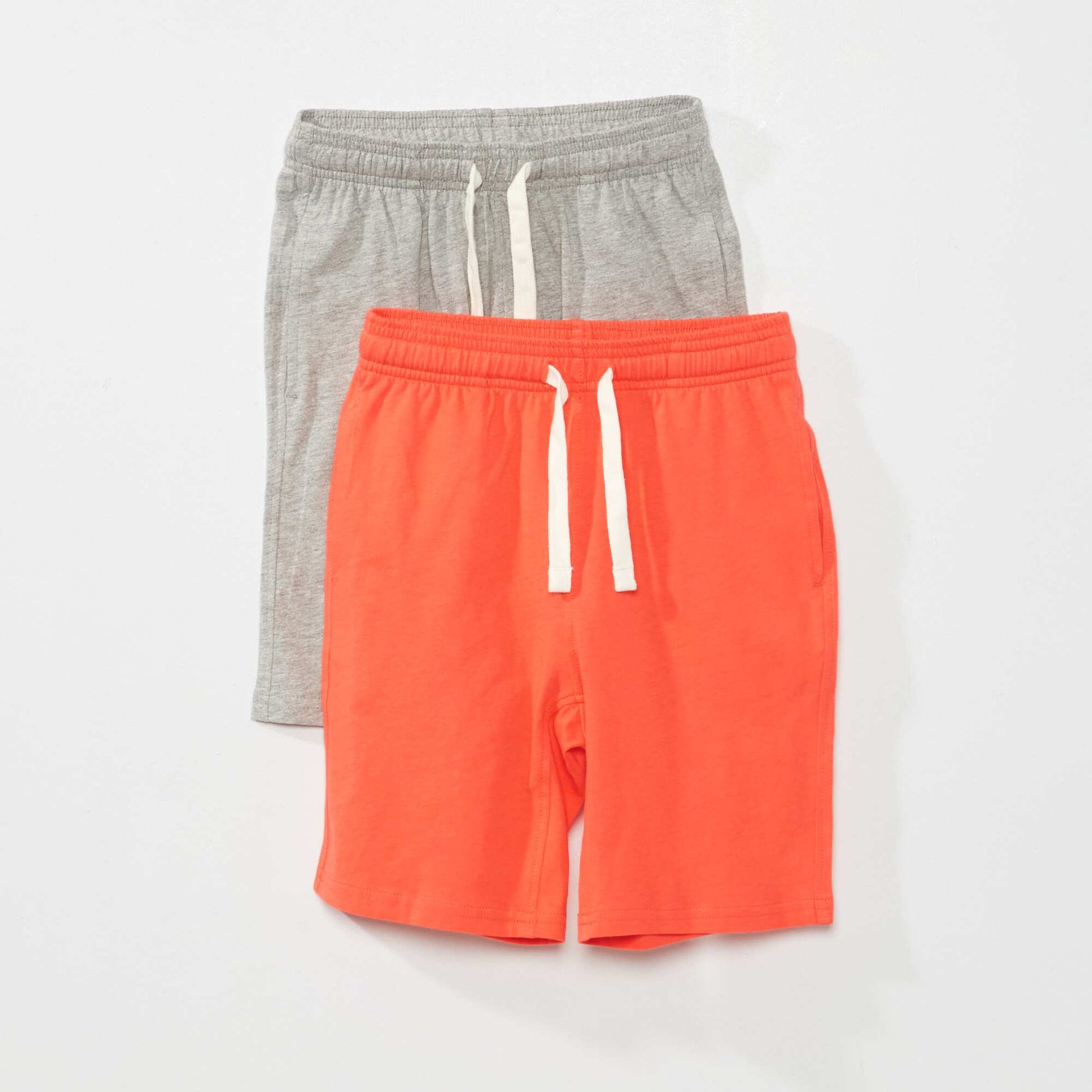 Pack of jersey Bermuda shorts - Pack of 2 GREY