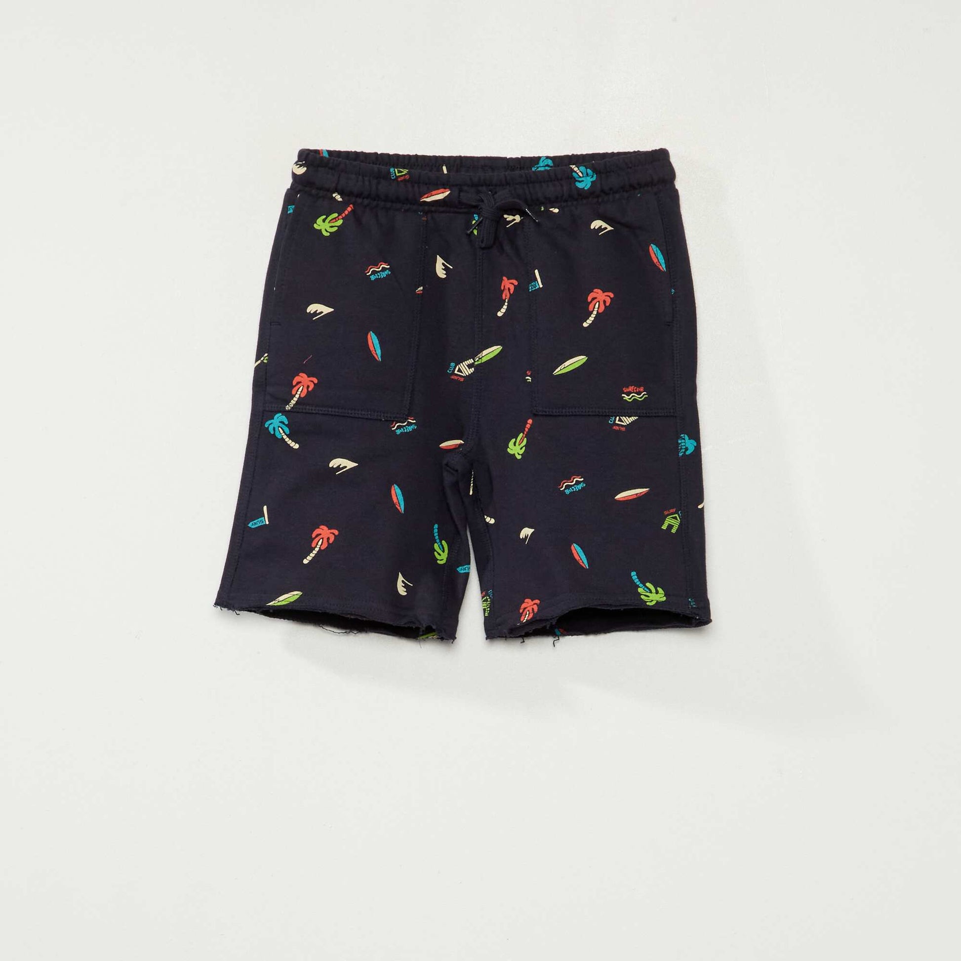 Printed Bermuda shorts BLUE