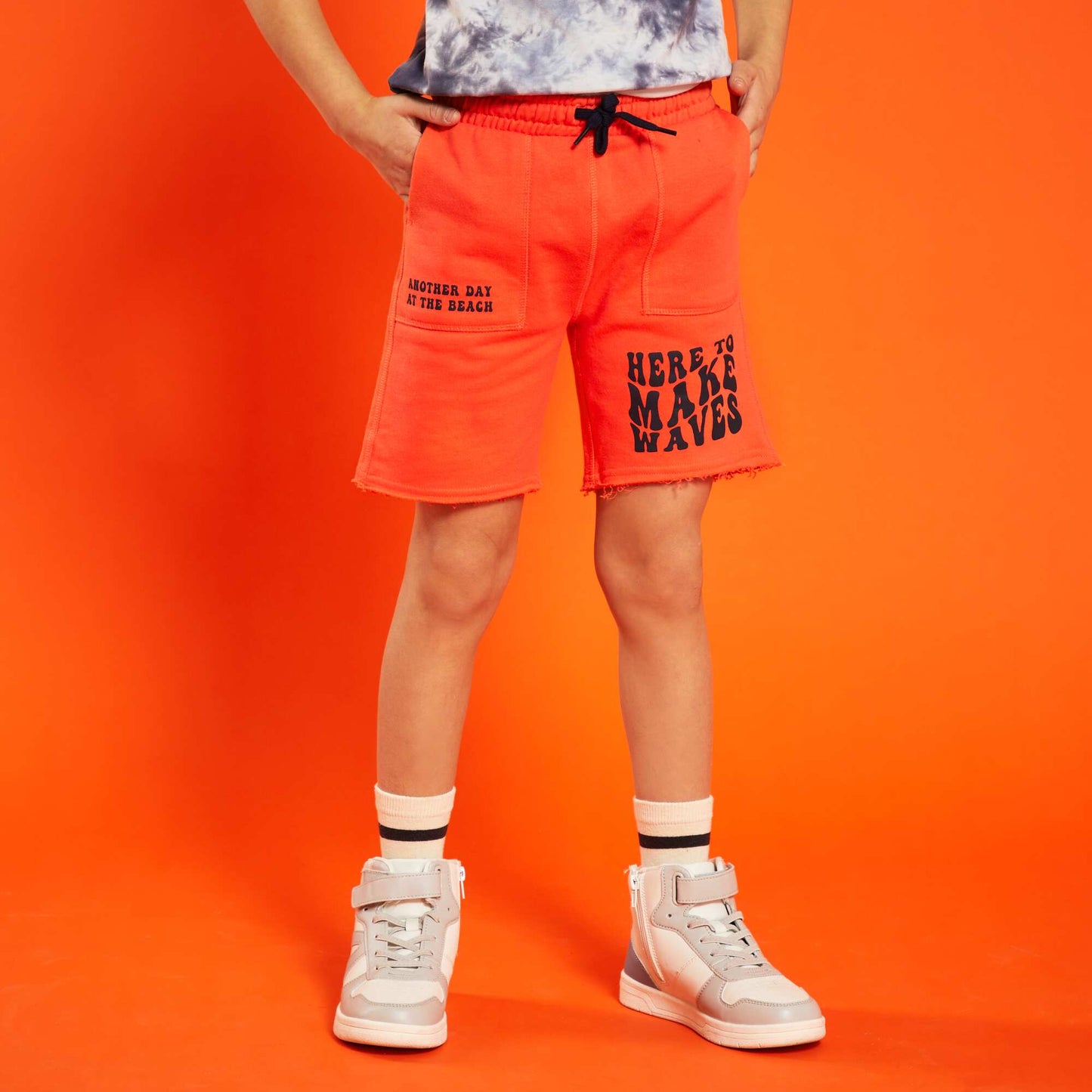 Printed Bermuda shorts RED