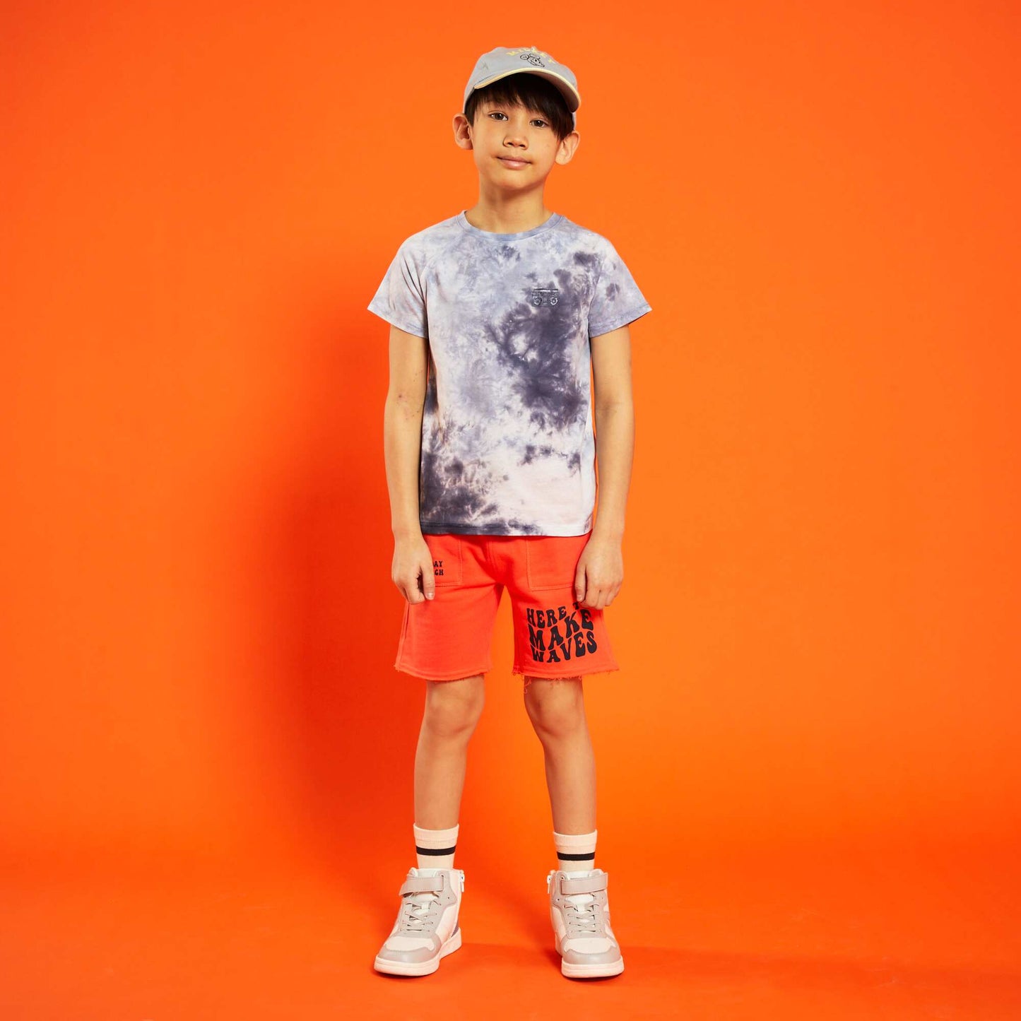 Printed Bermuda shorts RED