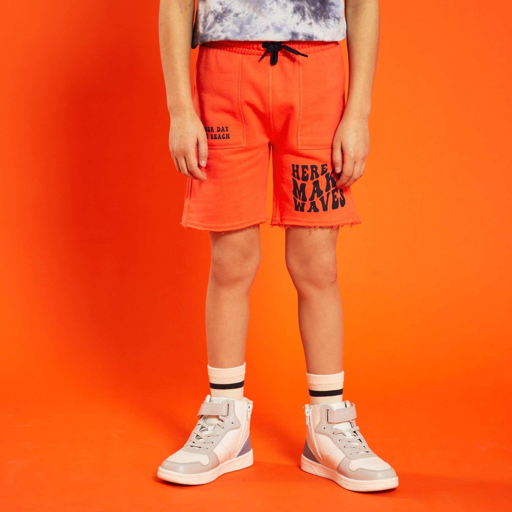 Printed Bermuda shorts RED