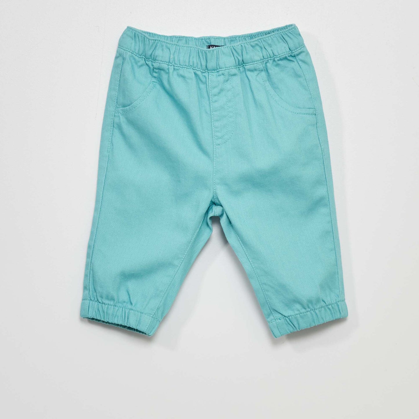 Denim jogging-style trousers BLUE