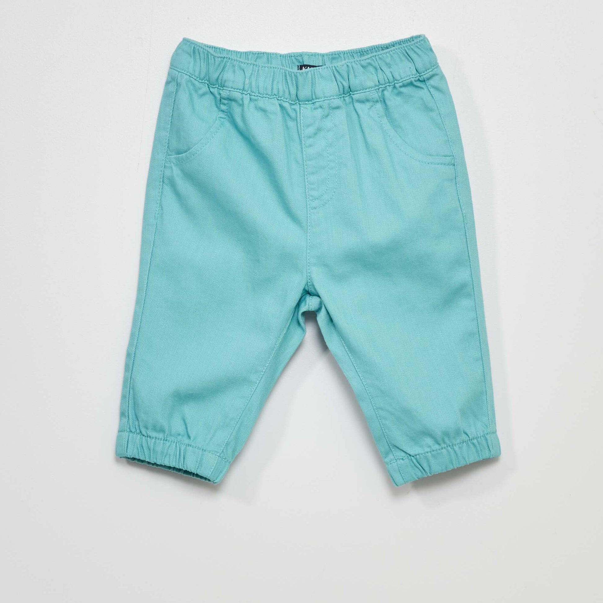 Denim jogging-style trousers BLUE