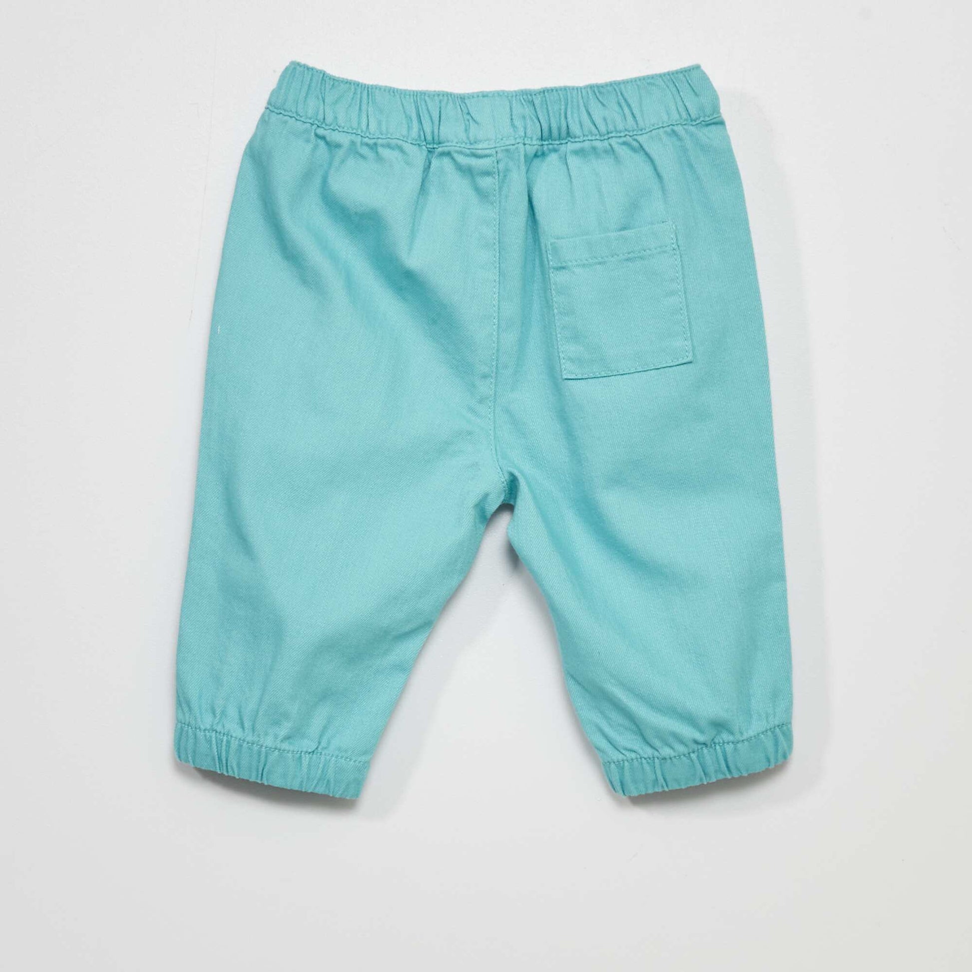 Denim jogging-style trousers BLUE