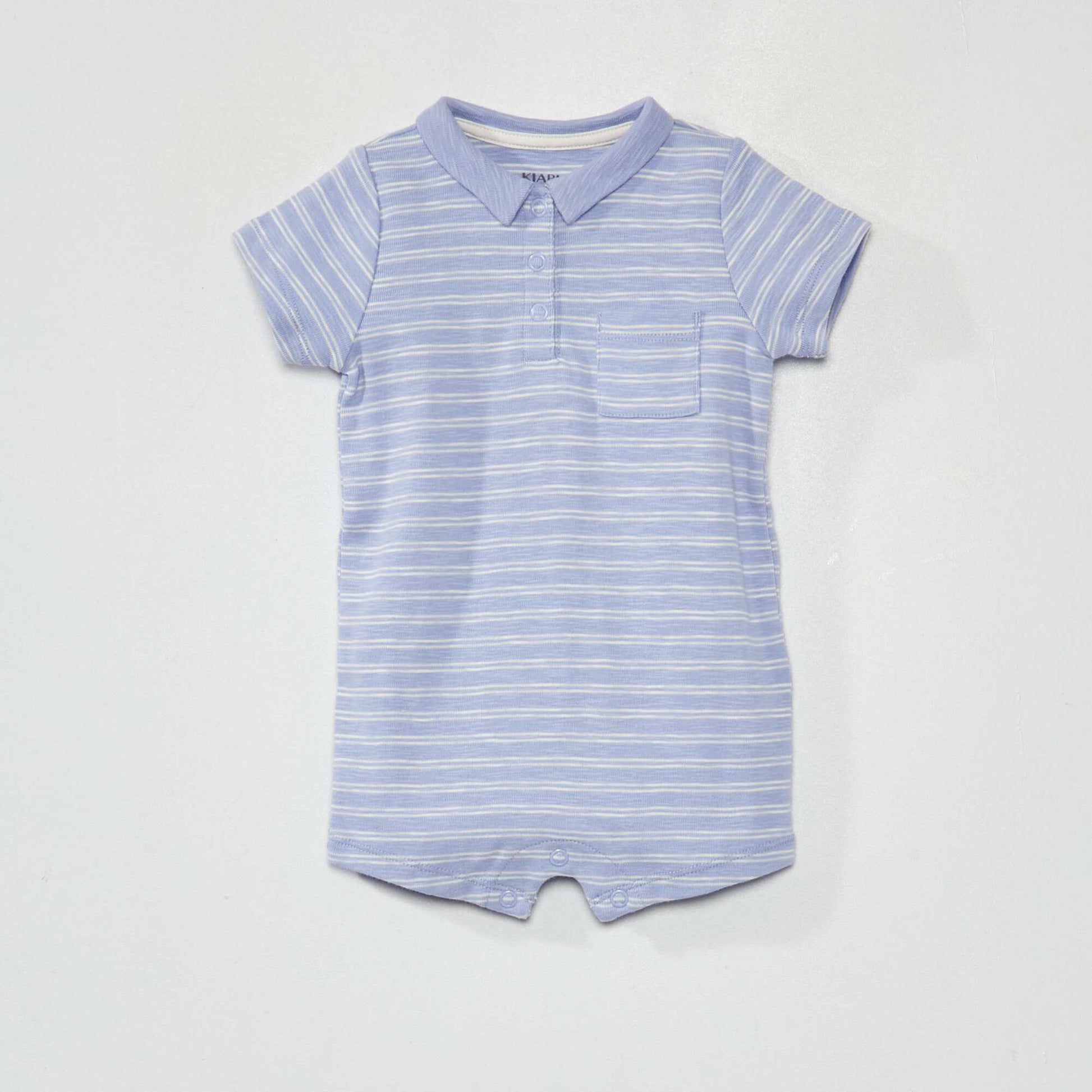 Striped sleepsuit BLUE