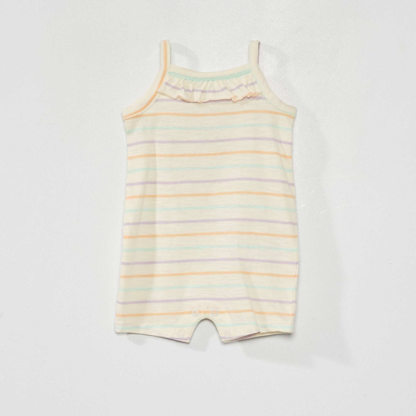 Pack of 2 strappy rompers WHITE