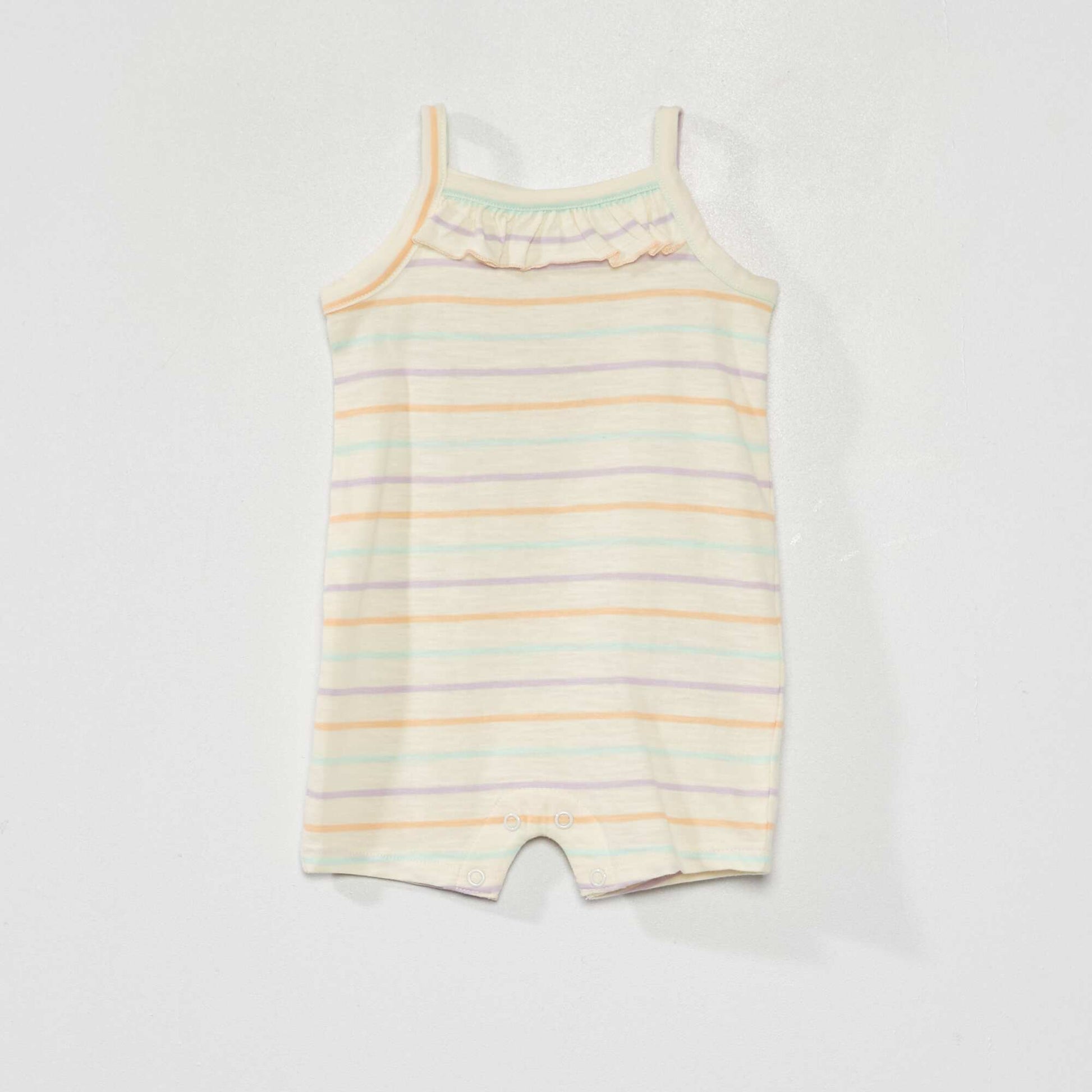 Pack of 2 strappy rompers WHITE