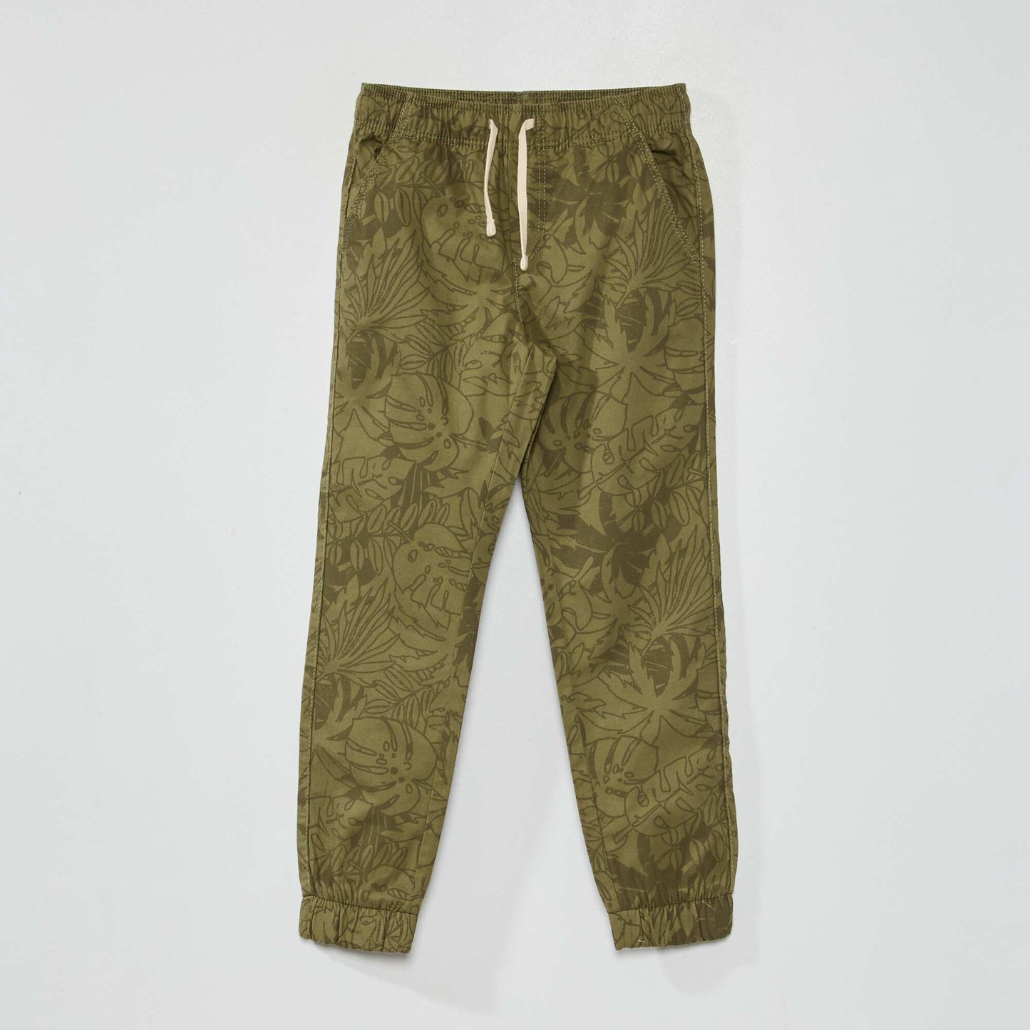 Jogging bottoms with print KHAKI