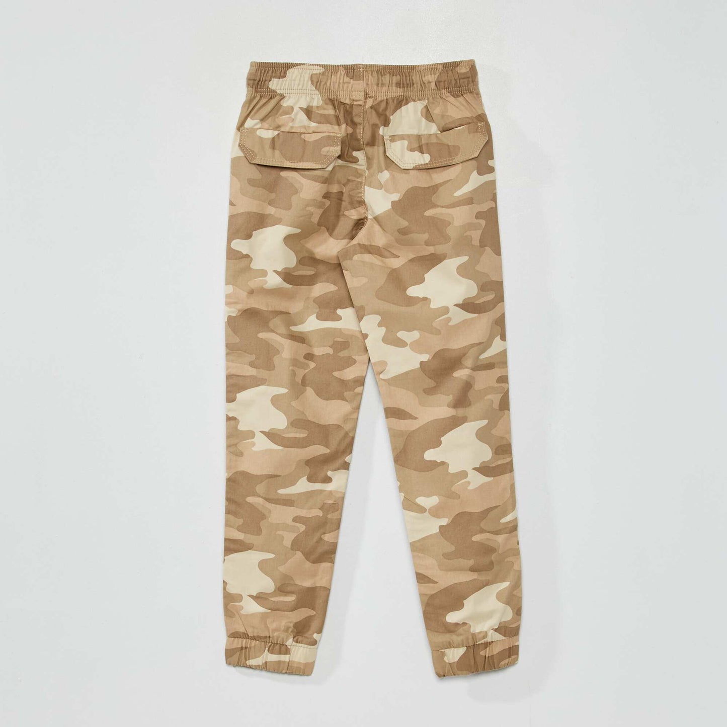 Jogging bottoms with print BEIGE