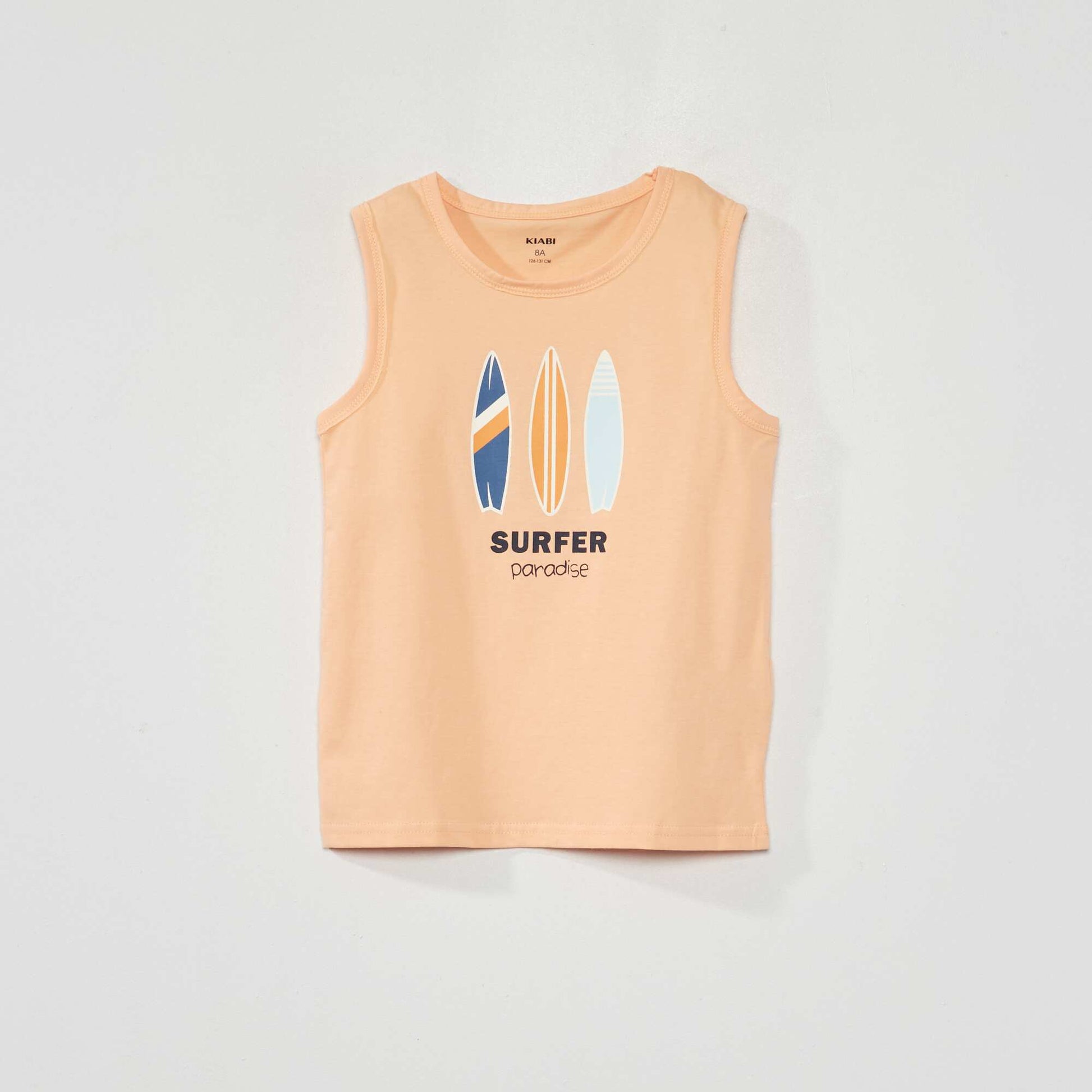 Surf shorts + vest top pyjamas - Two-piece set ORANGE