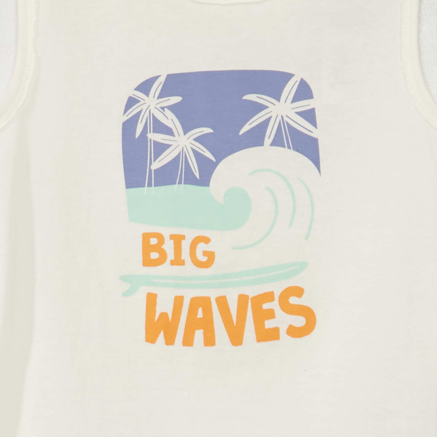 Surf shorts + vest top pyjamas - Two-piece set WHITE