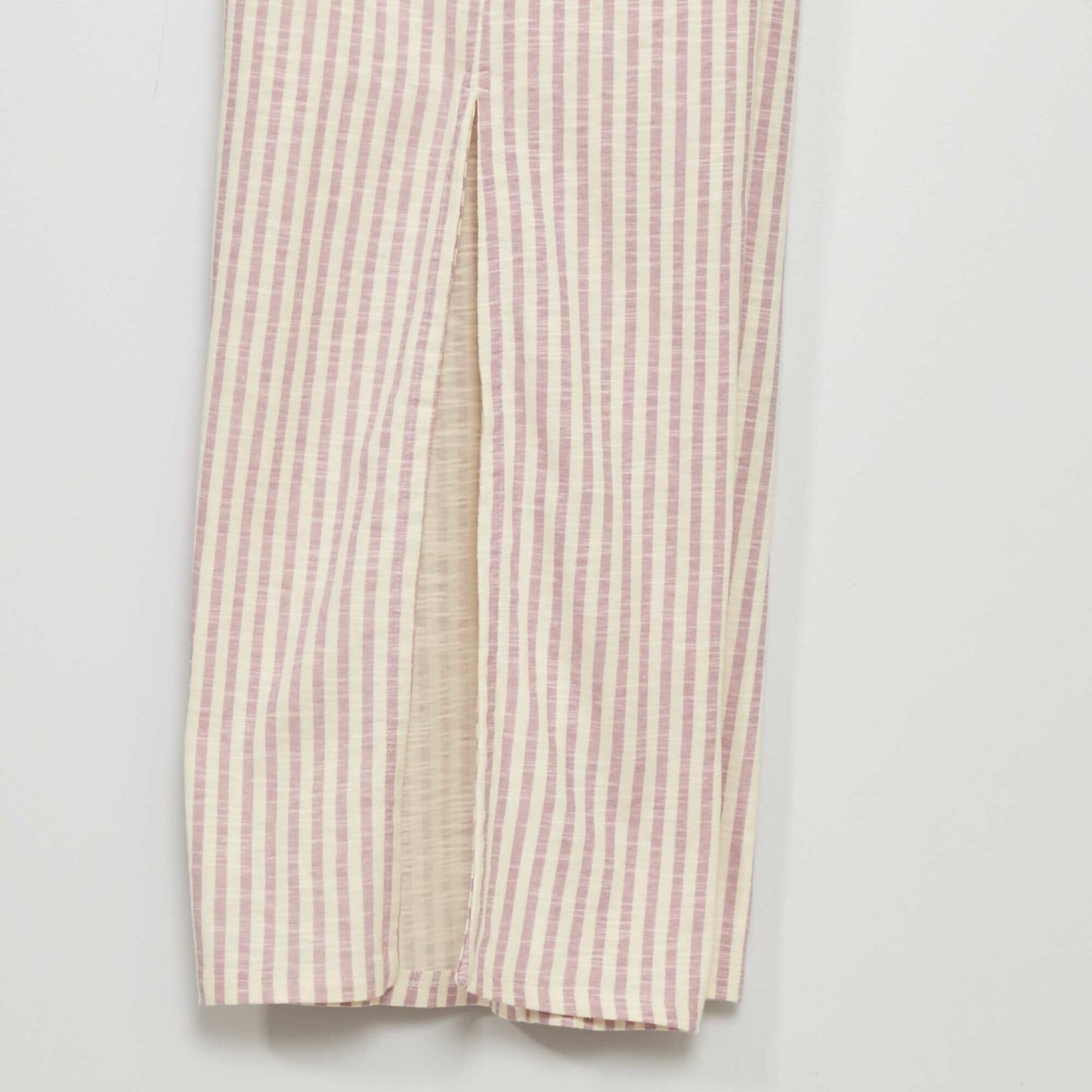 Printed wide-leg trousers PURPLE
