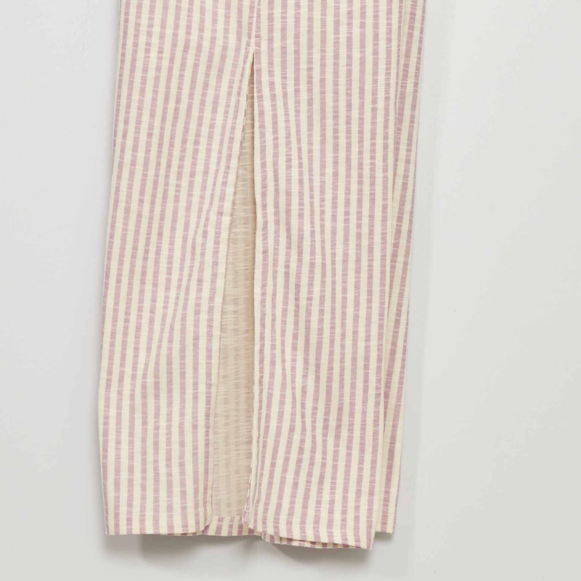 Printed wide-leg trousers PURPLE