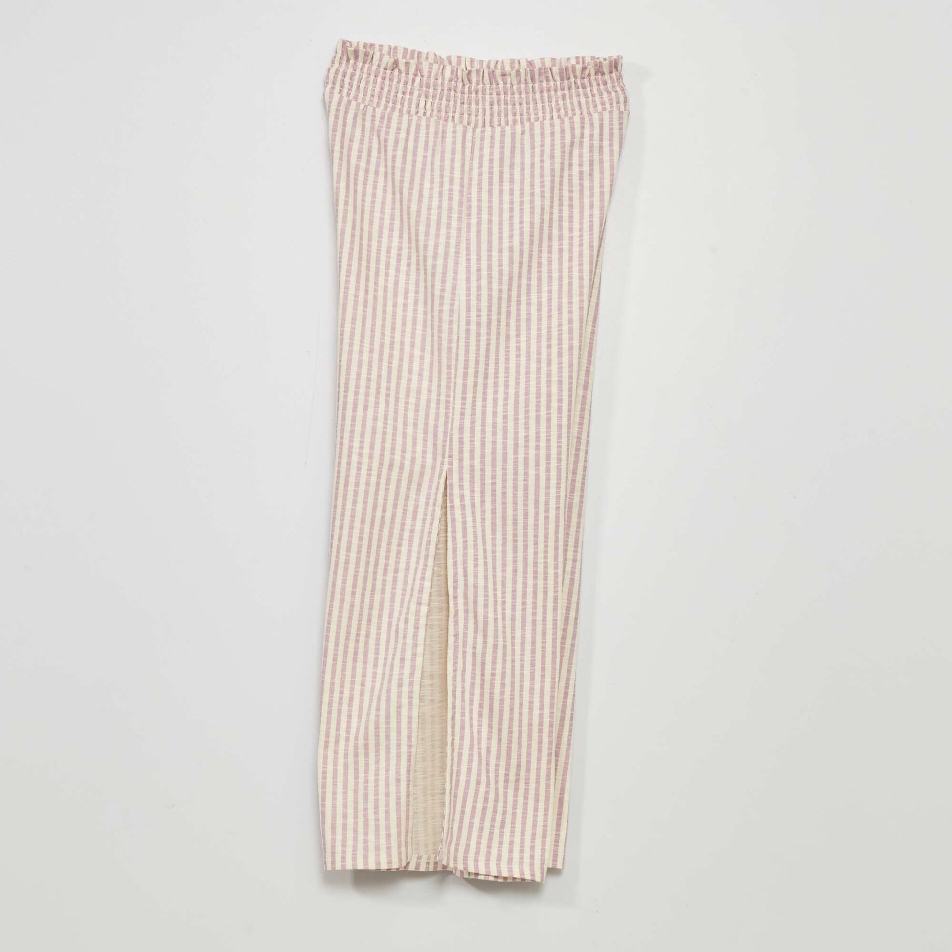 Printed wide-leg trousers PURPLE