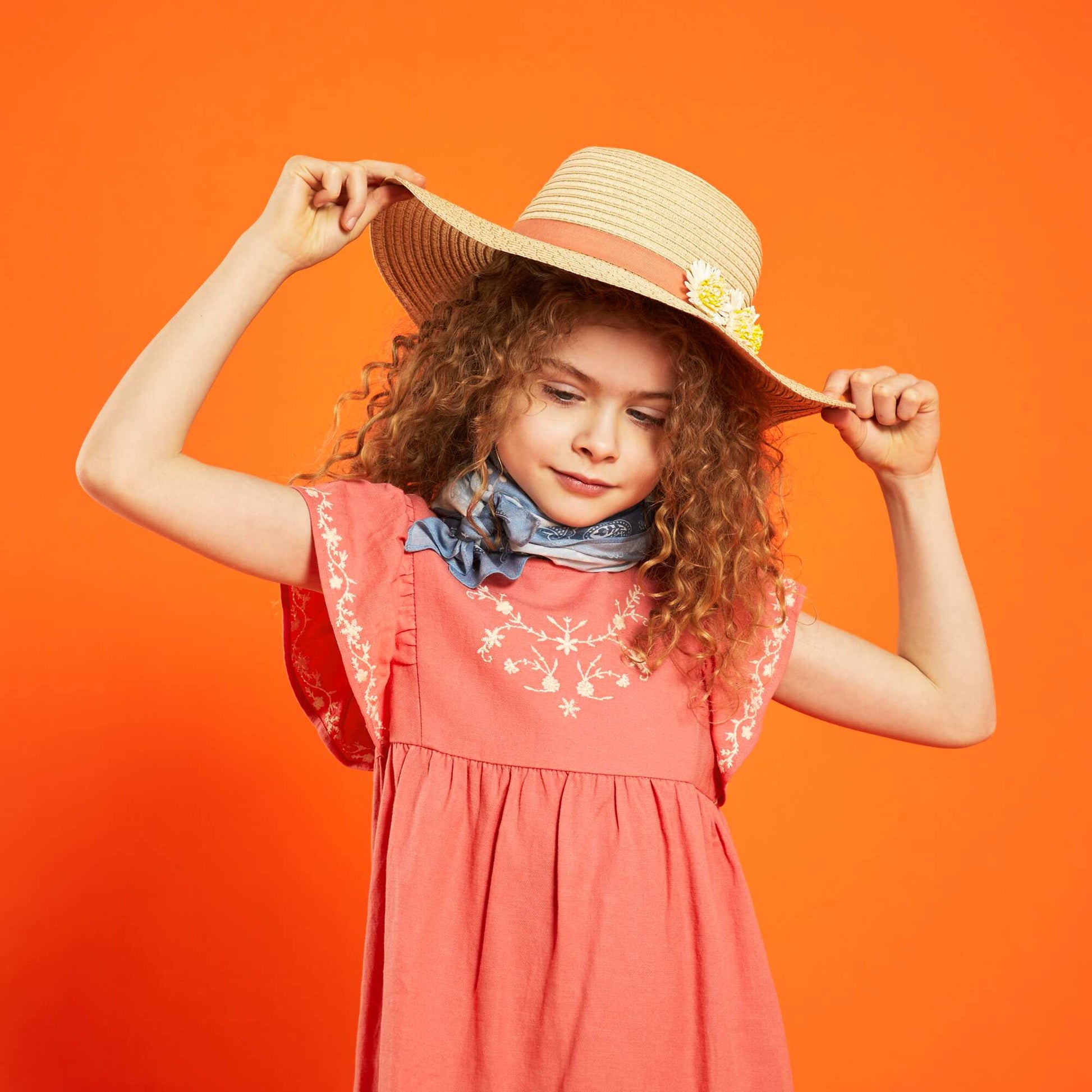 Wide-brimmed hat PINK
