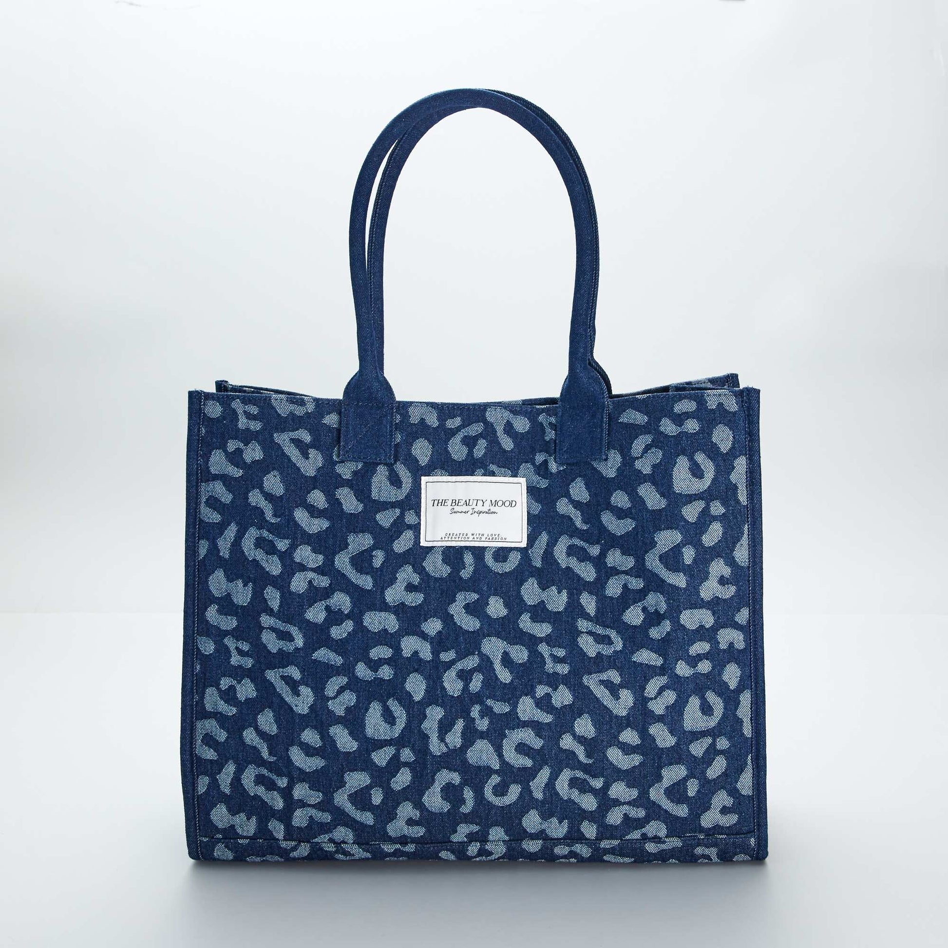 Large canvas holdall-style bag BLUE