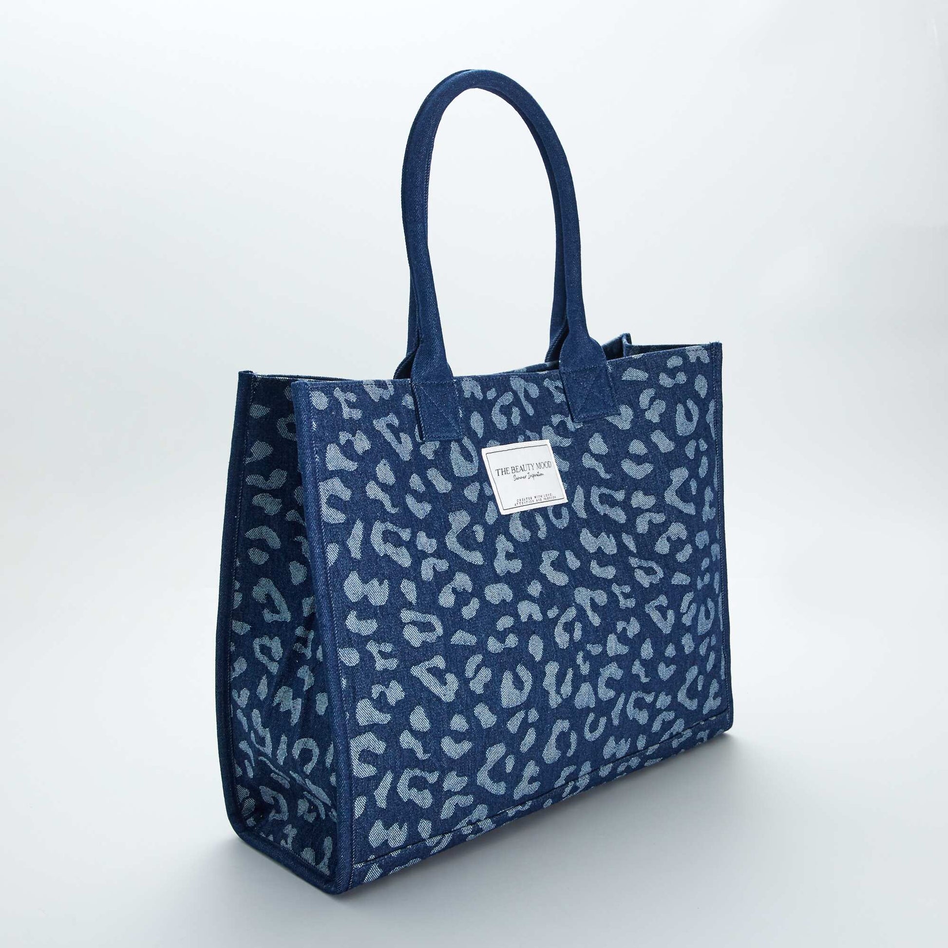 Large canvas holdall-style bag BLUE