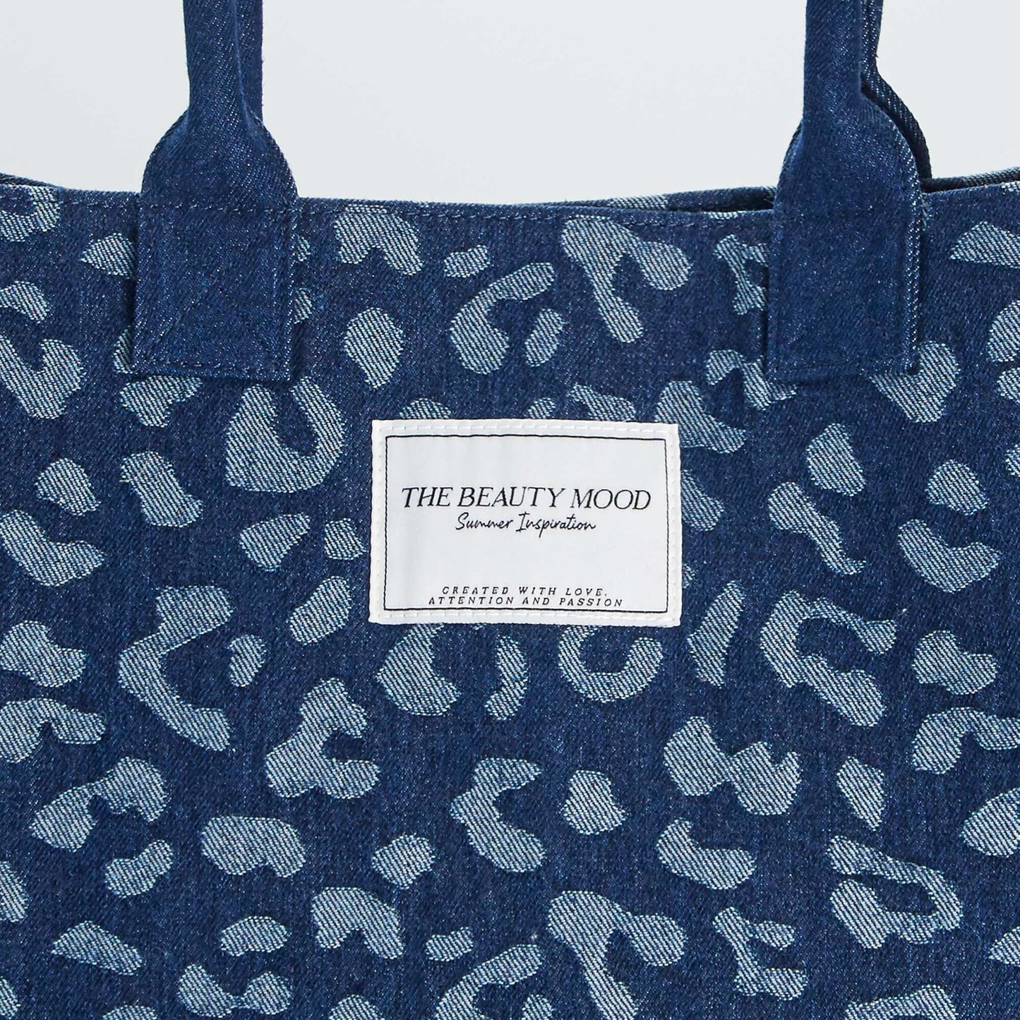 Large canvas holdall-style bag BLUE