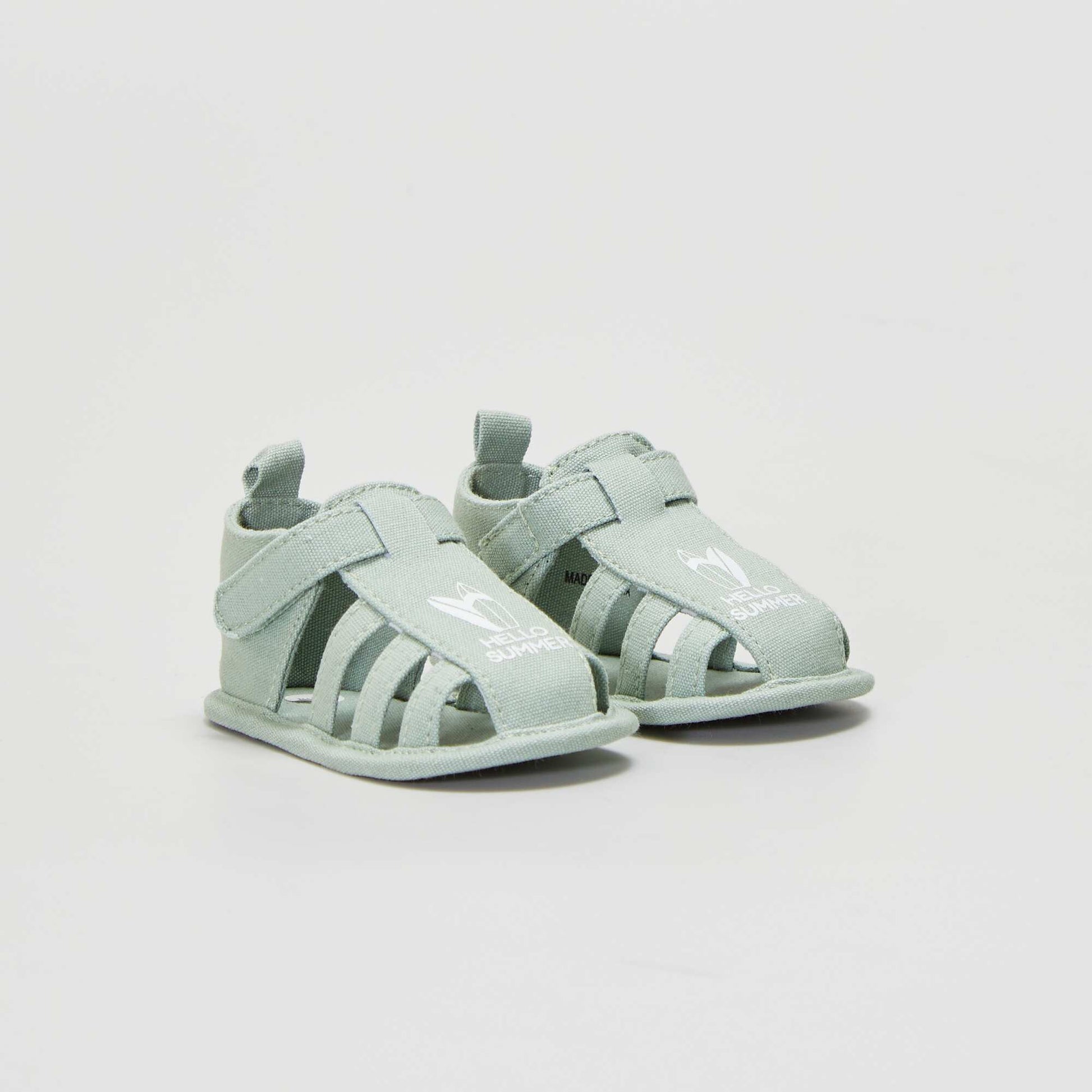 Fabric sandals GREEN