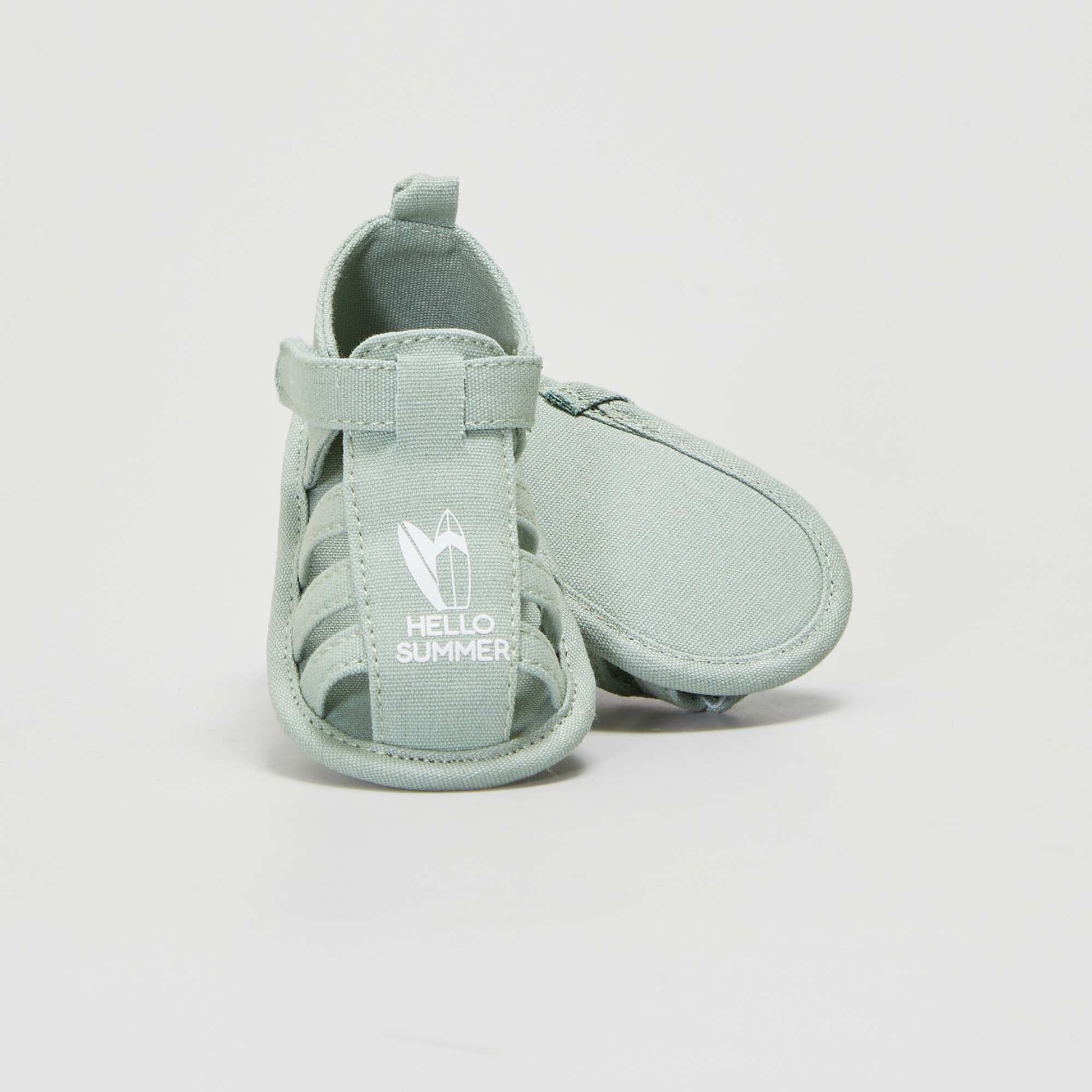 Fabric sandals GREEN