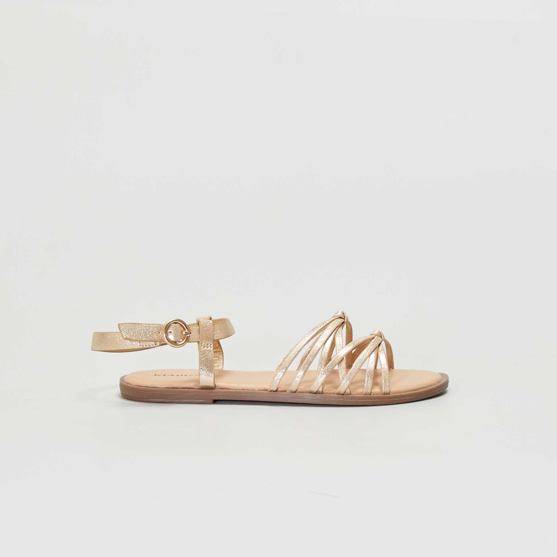 Multicoloured sandals GOLD