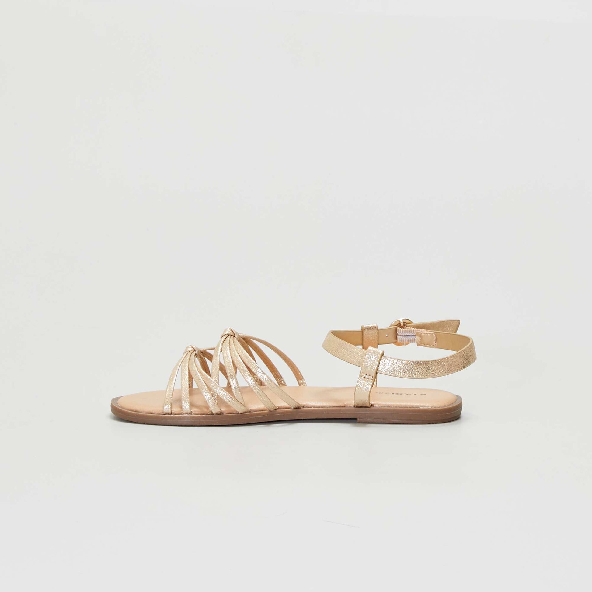 Multicoloured sandals GOLD
