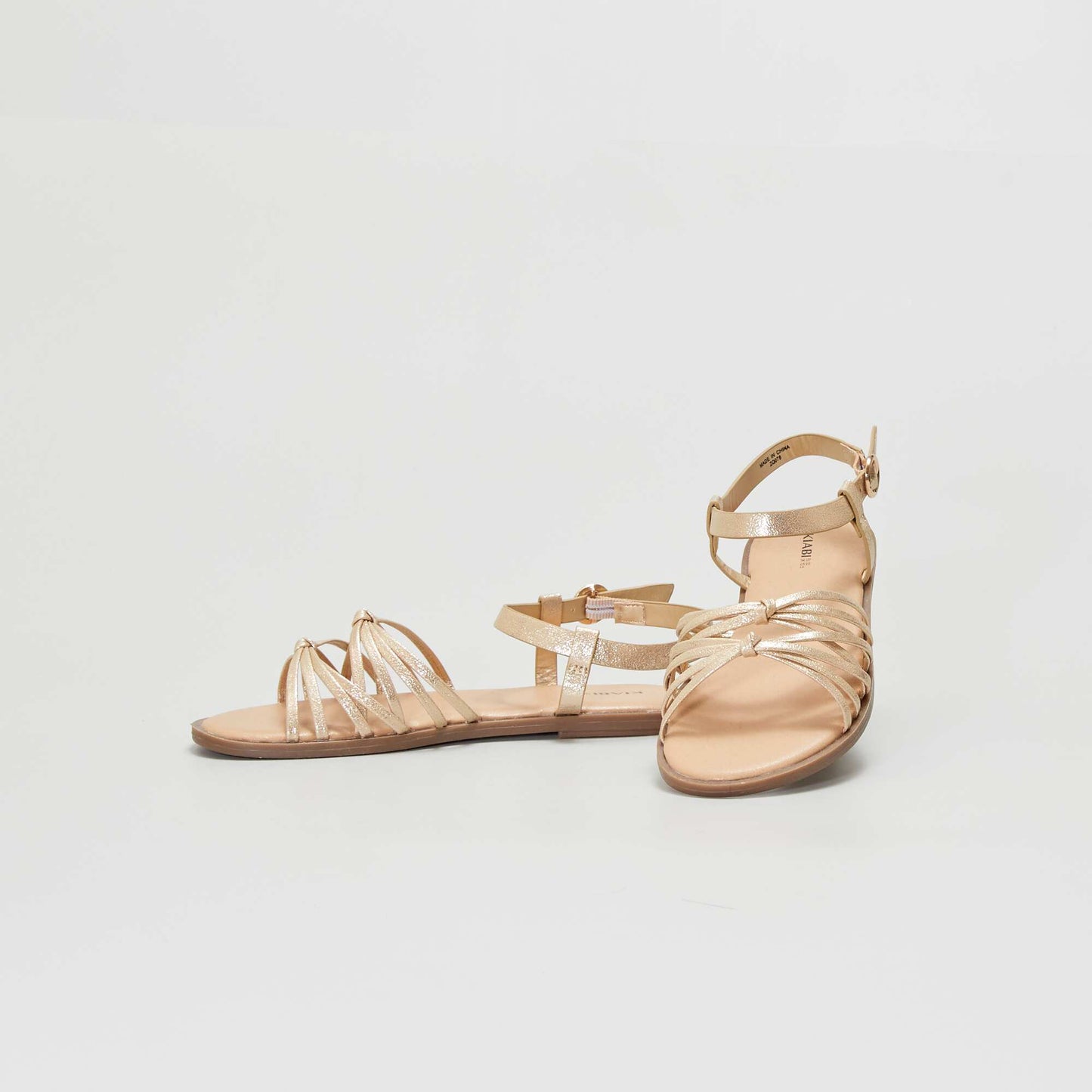 Multicoloured sandals GOLD