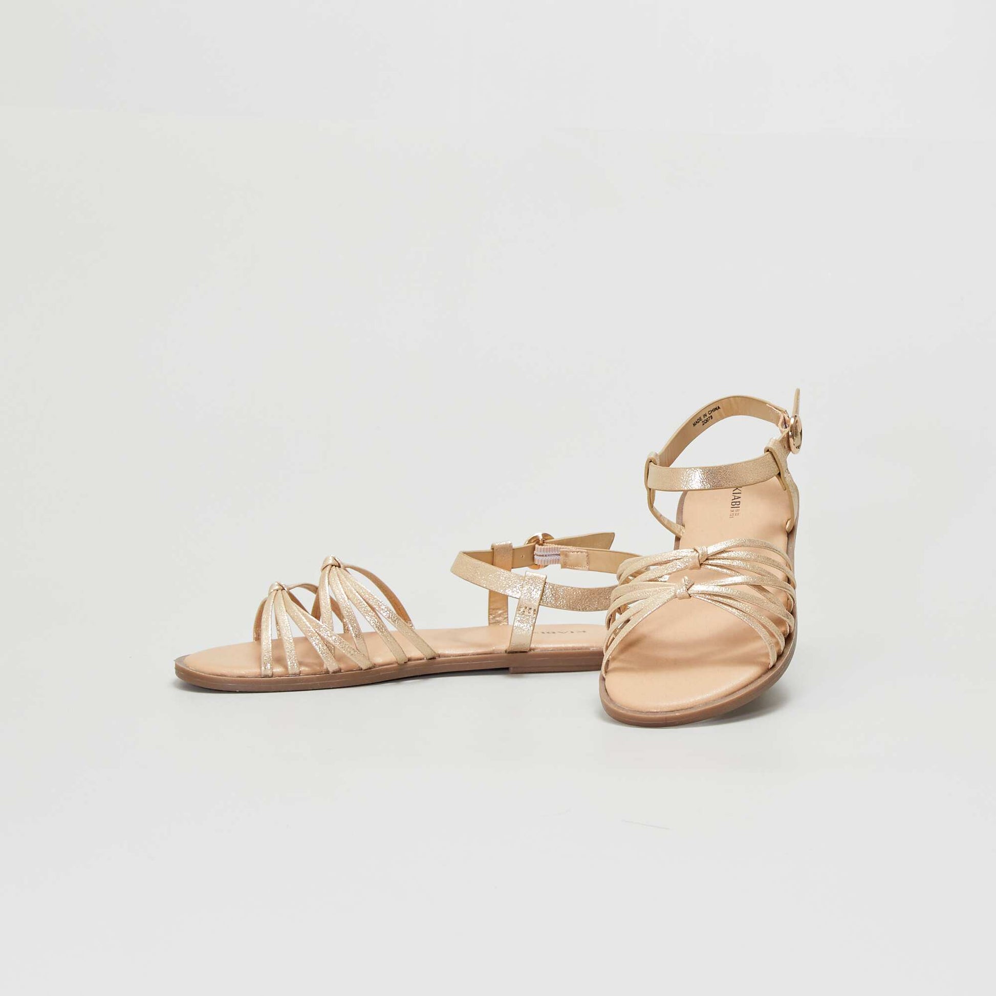 Multicoloured sandals GOLD