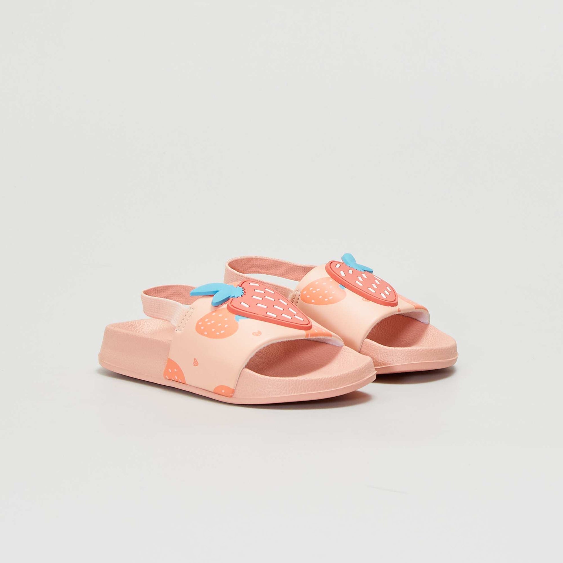 Mules with support strap PINK