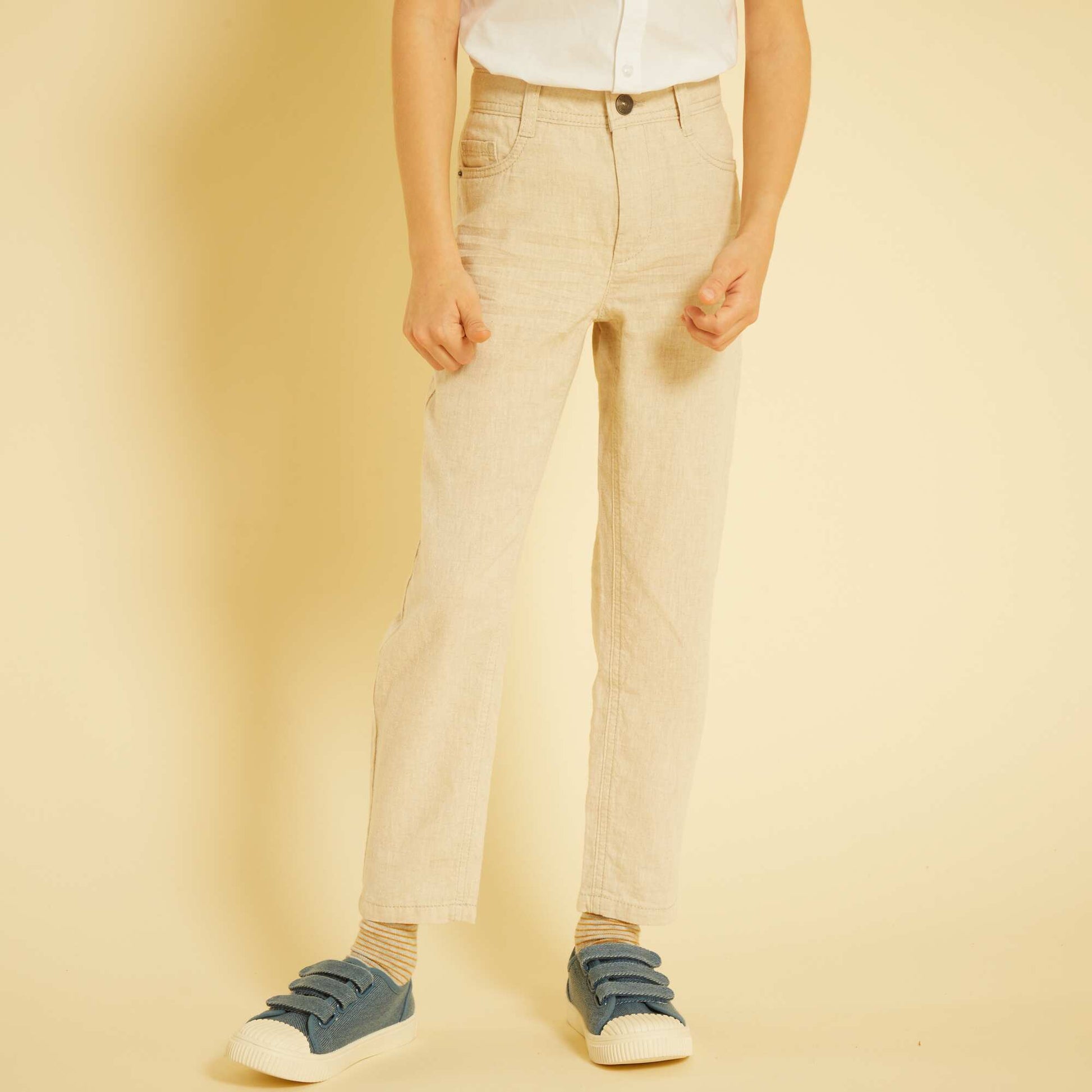 Straight-leg trousers BEIGE