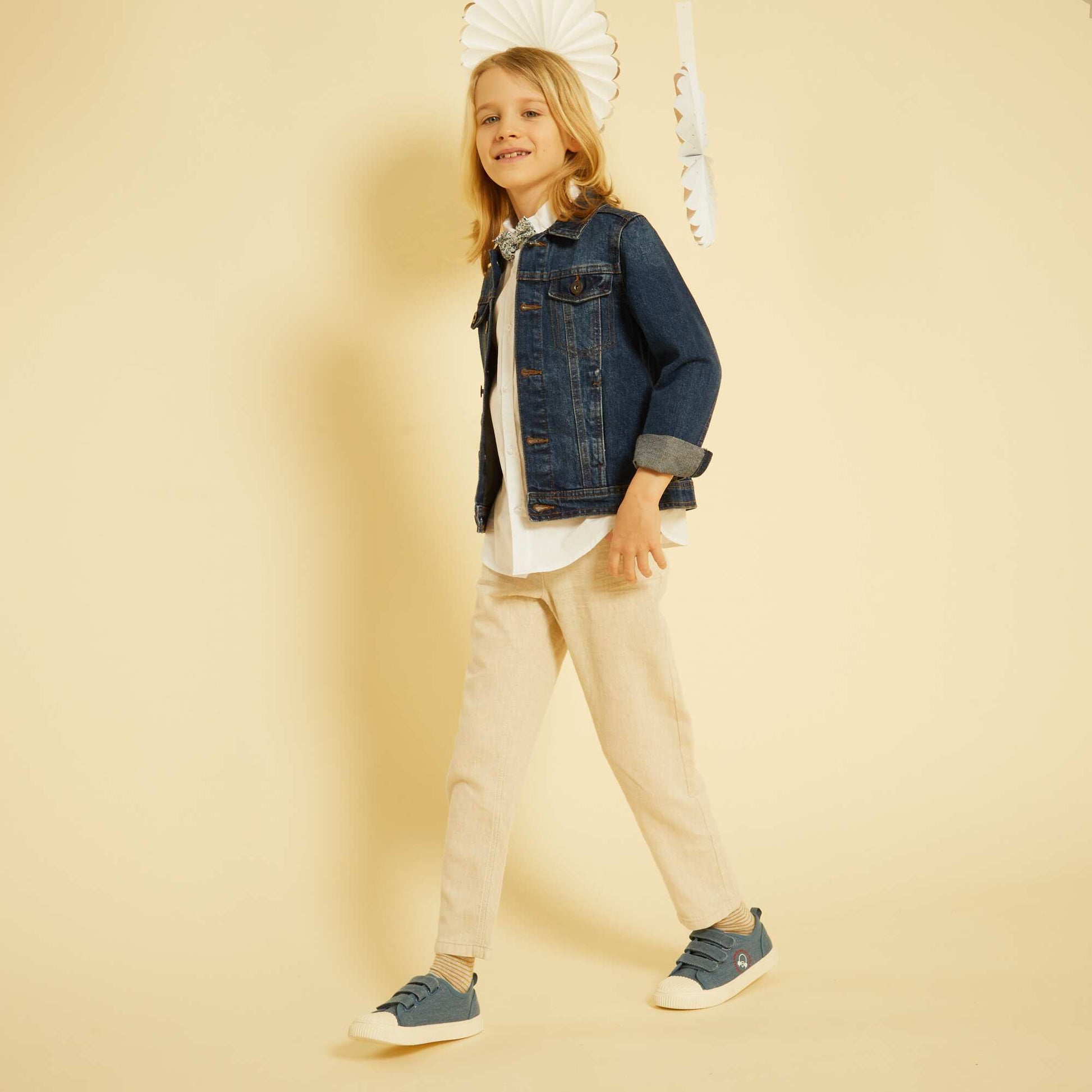 Straight-leg trousers BEIGE