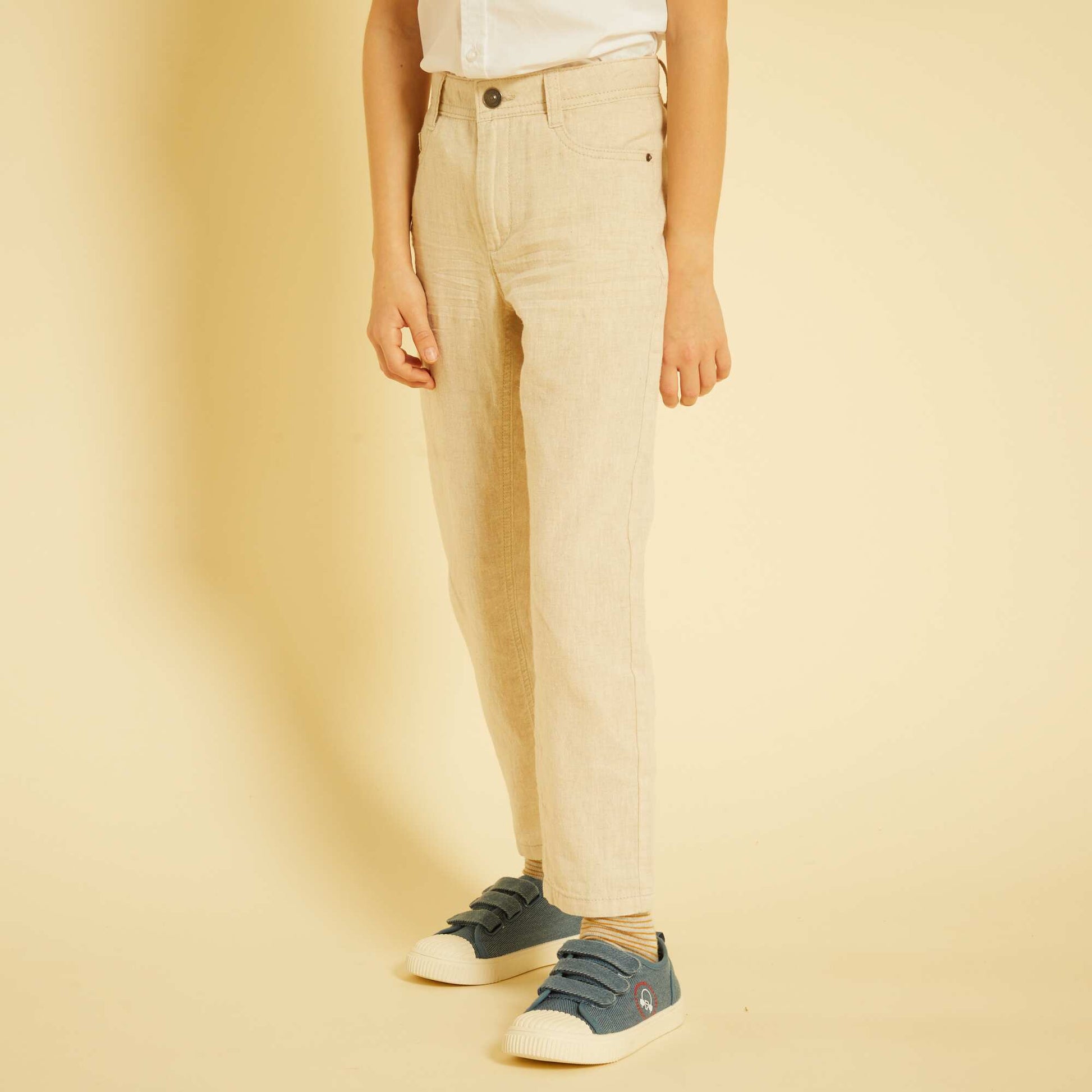 Straight-leg trousers BEIGE
