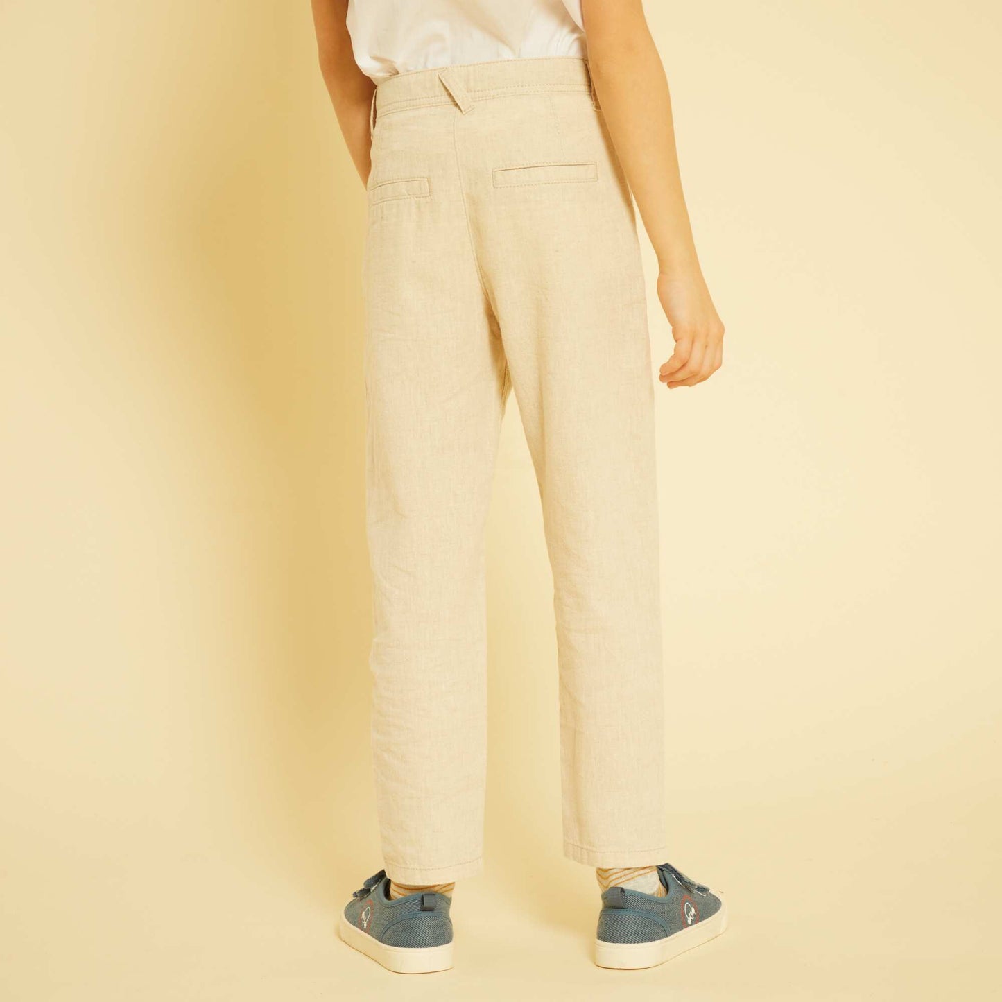 Straight-leg trousers BEIGE