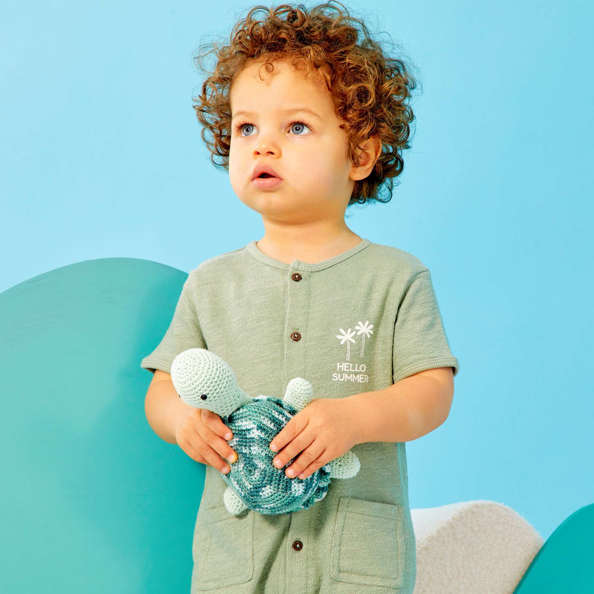 Terry knit romper GREEN