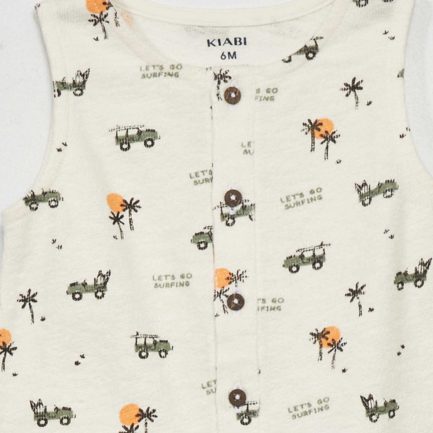 Knit romper WHITE