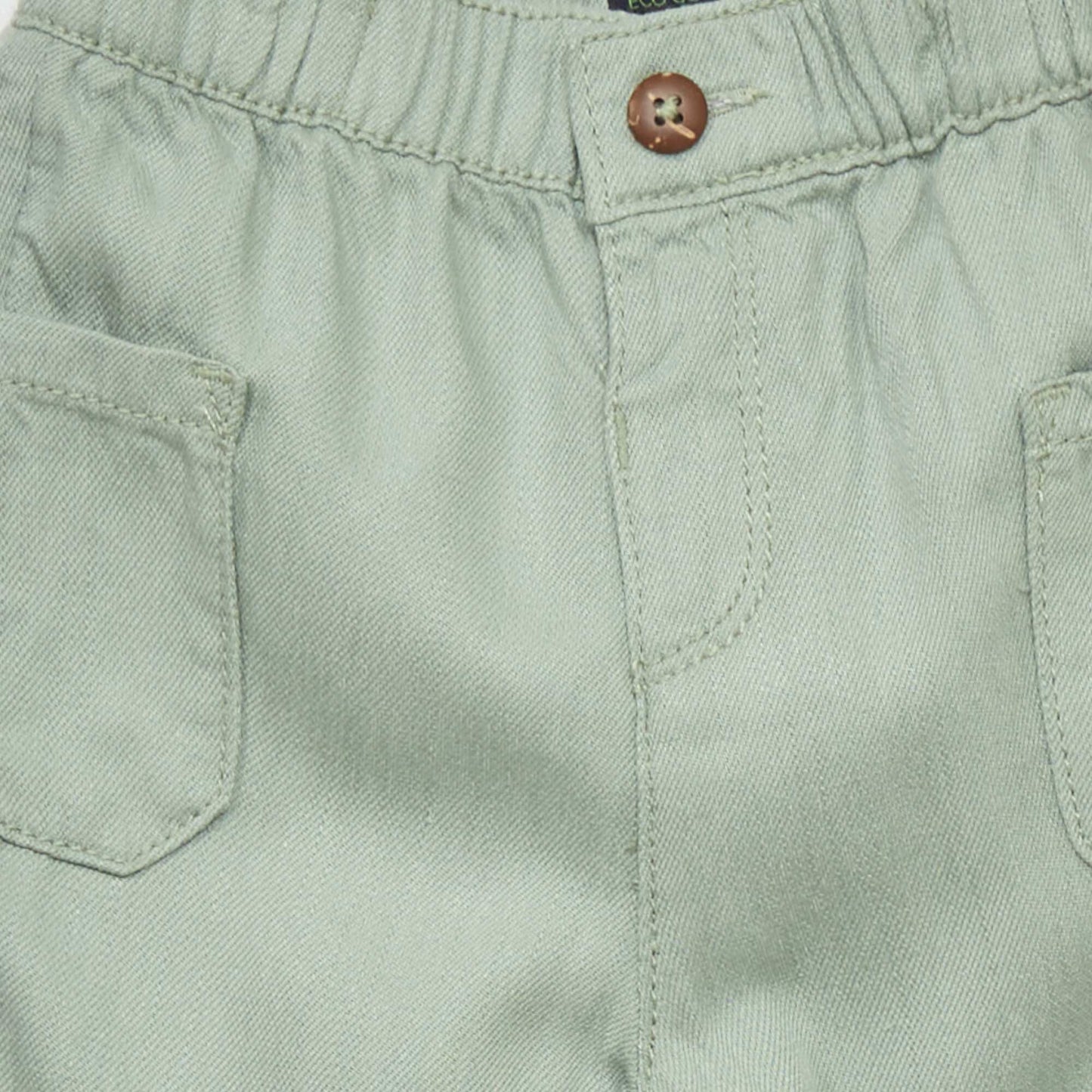 Trousers with large patch pockets GREEN